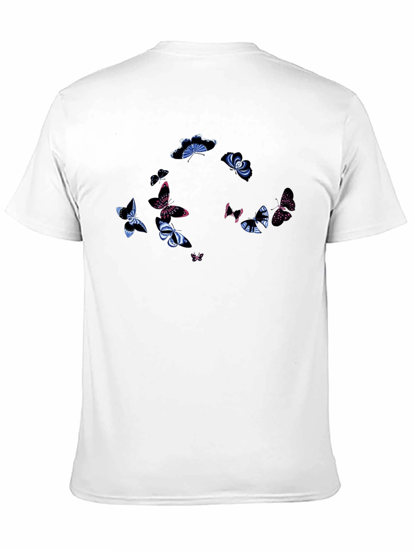 Black Butterfly Circle Graphic T-Shirt view 11