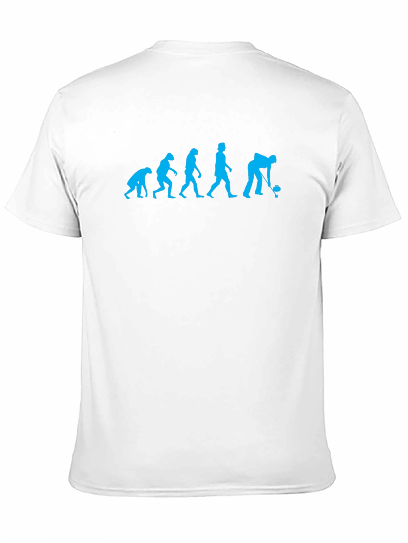 Black Evolution of Curling T-Shirt view 11