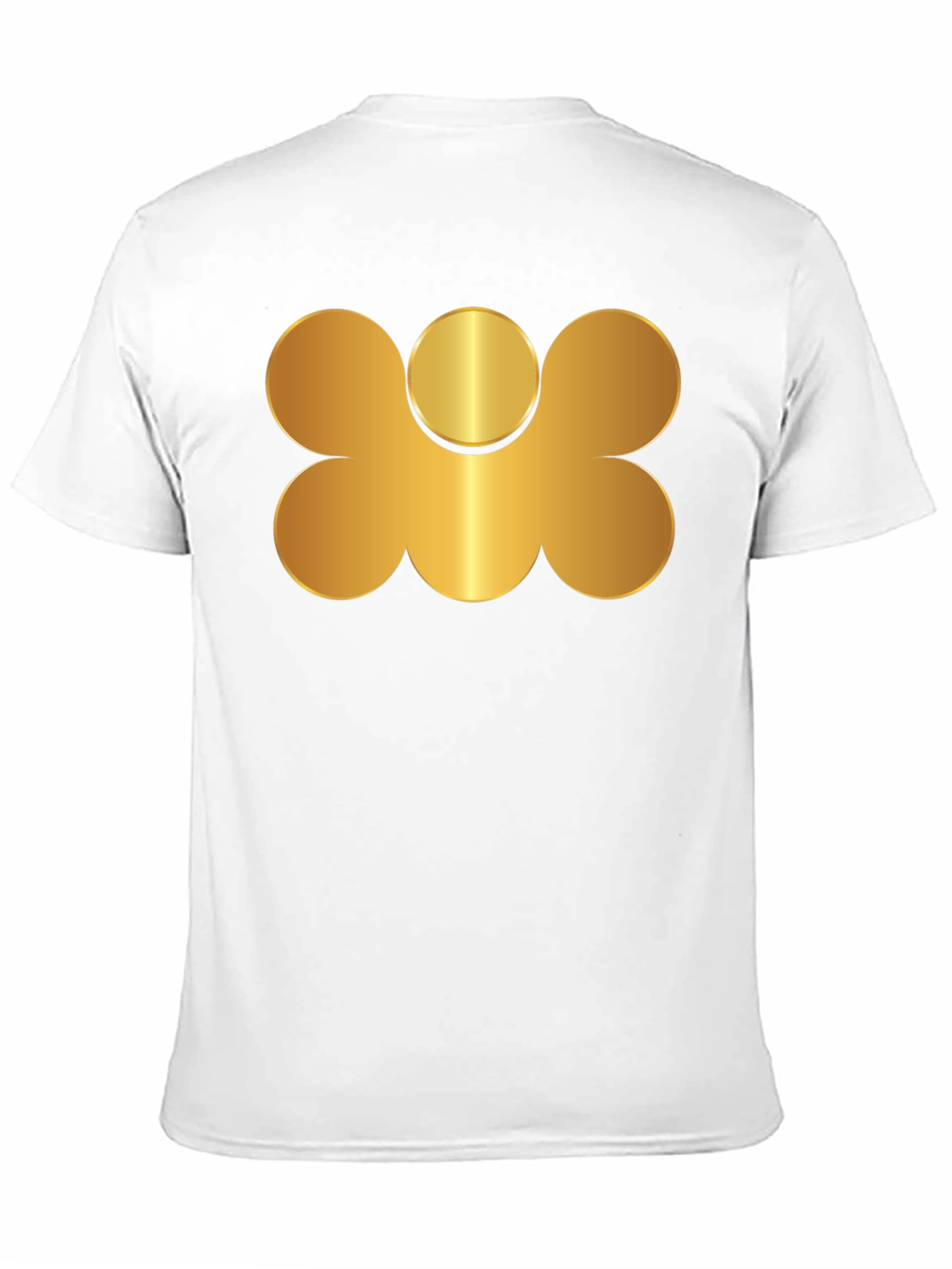 Black Gold Graphic Print Black T-Shirt view 11