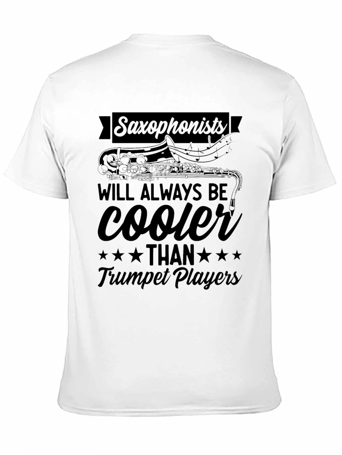 Black Saxophonists Cooler Than Trumpet Players Graphic T-Shirt view 11