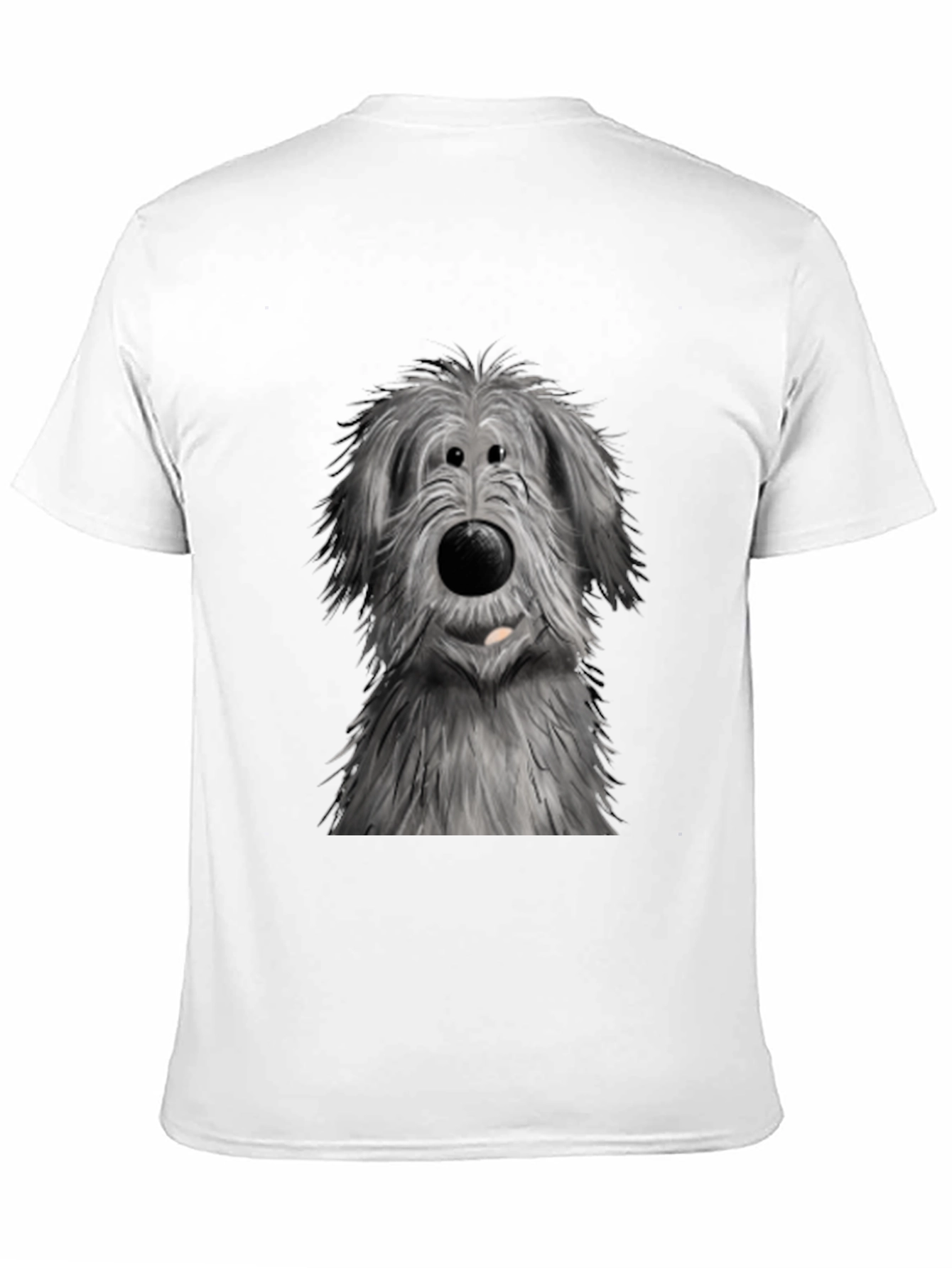 Black Cute Dog Graphic Print Black T-Shirt view 11