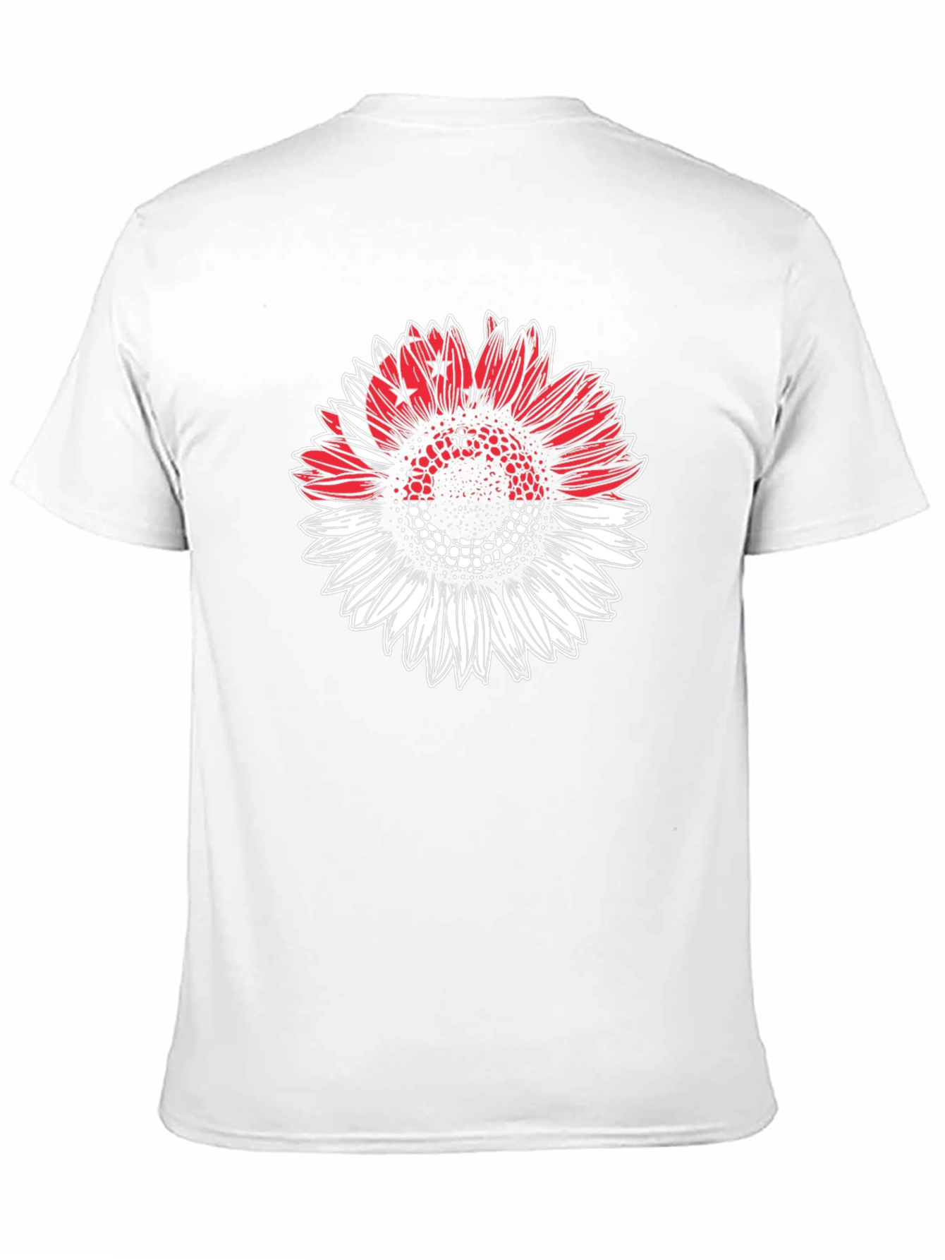 Black Sunflower Singapore Flag T-Shirt view 11