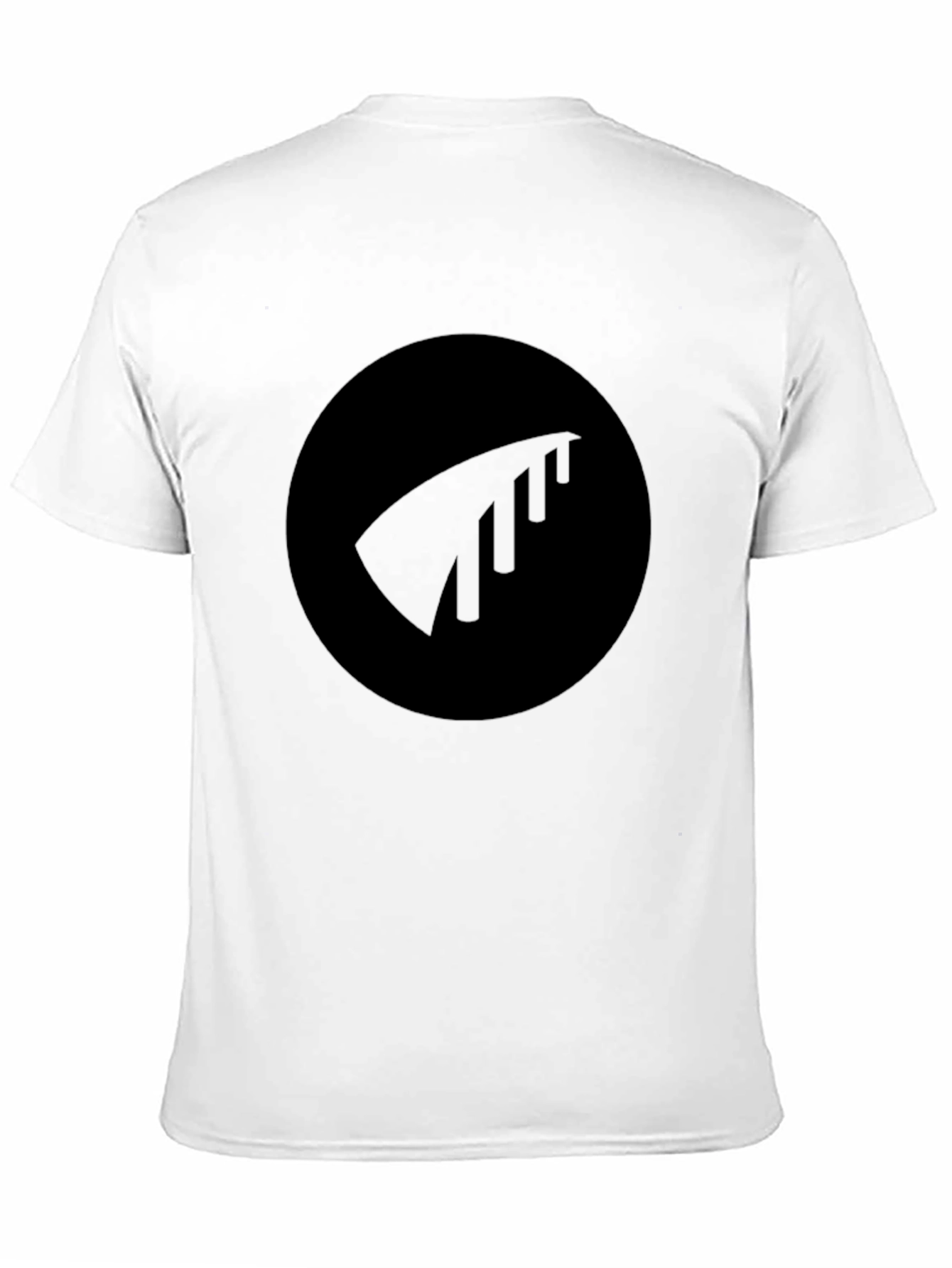 Black Black Tee with Minimalist Logo view 11