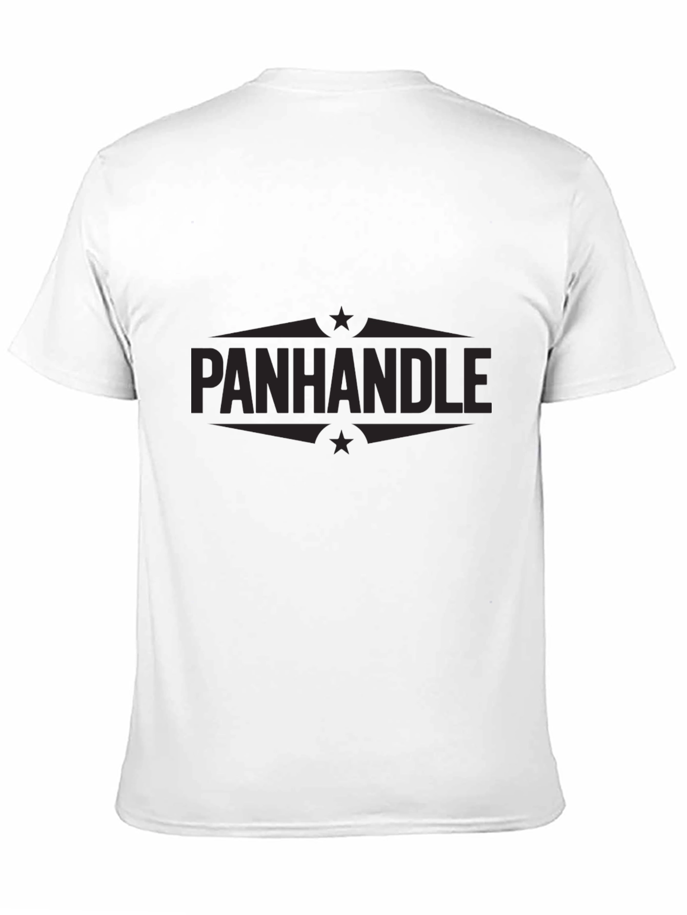 Black Men's Black Panhandle Graphic T-Shirt view 11