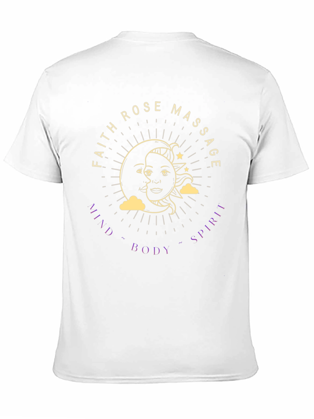 Black Faith Rose Massage T-Shirt - Mind, Body, Spirit view 11