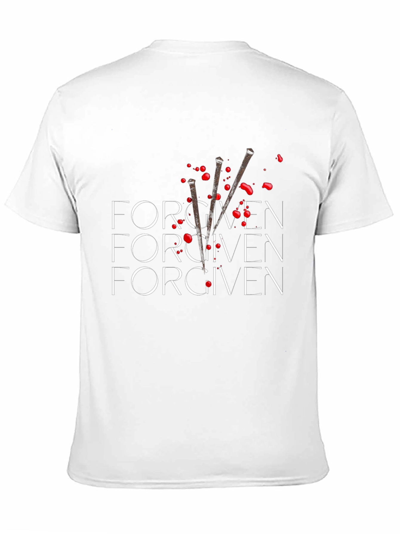 Black Forgiven Graphic Tee - Black Cotton Blend view 11