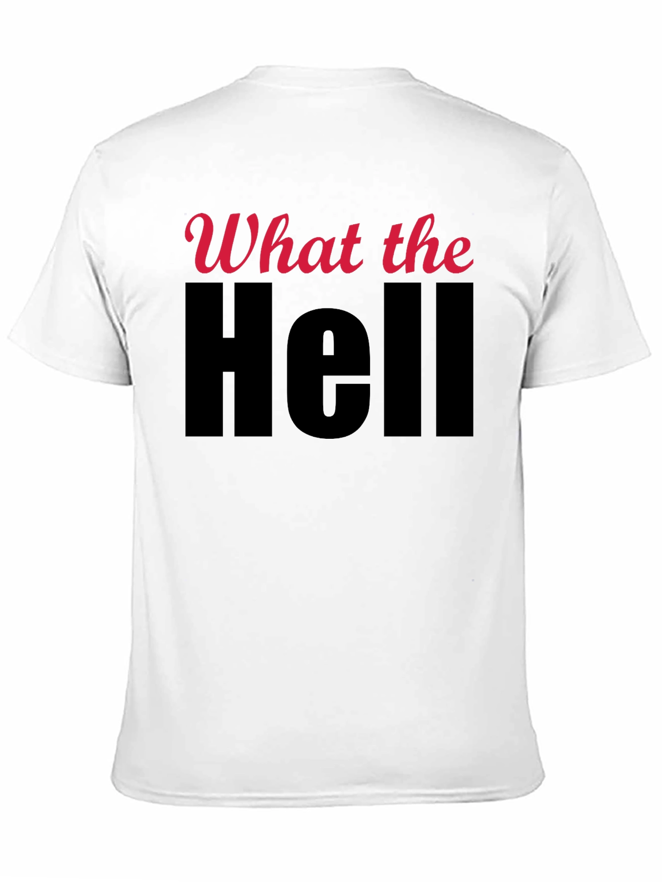 Black What the Hell Graphic T-Shirt view 11
