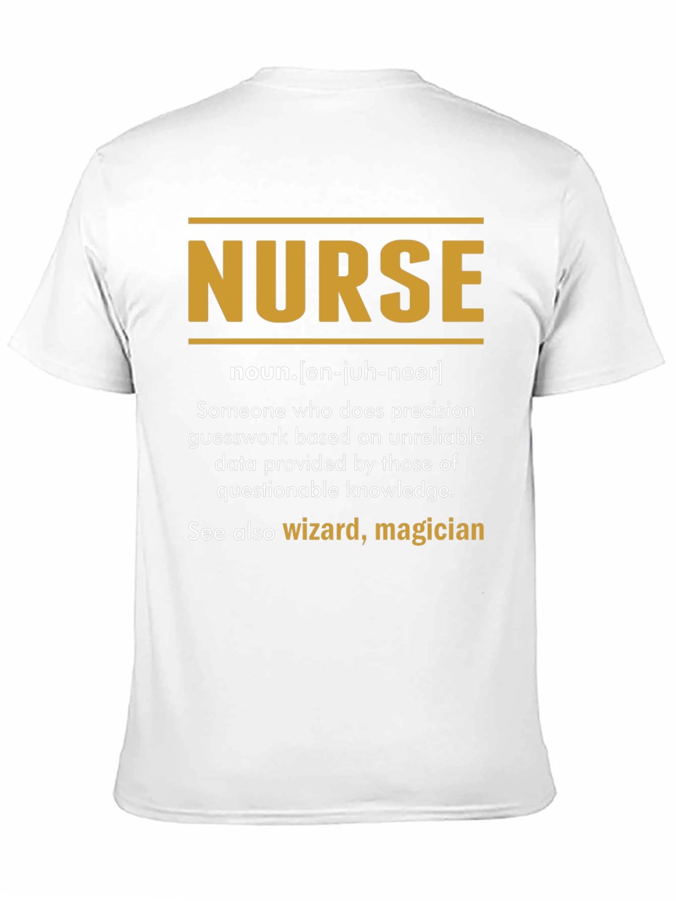 Black Funny Nurse Definition T-Shirt view 11