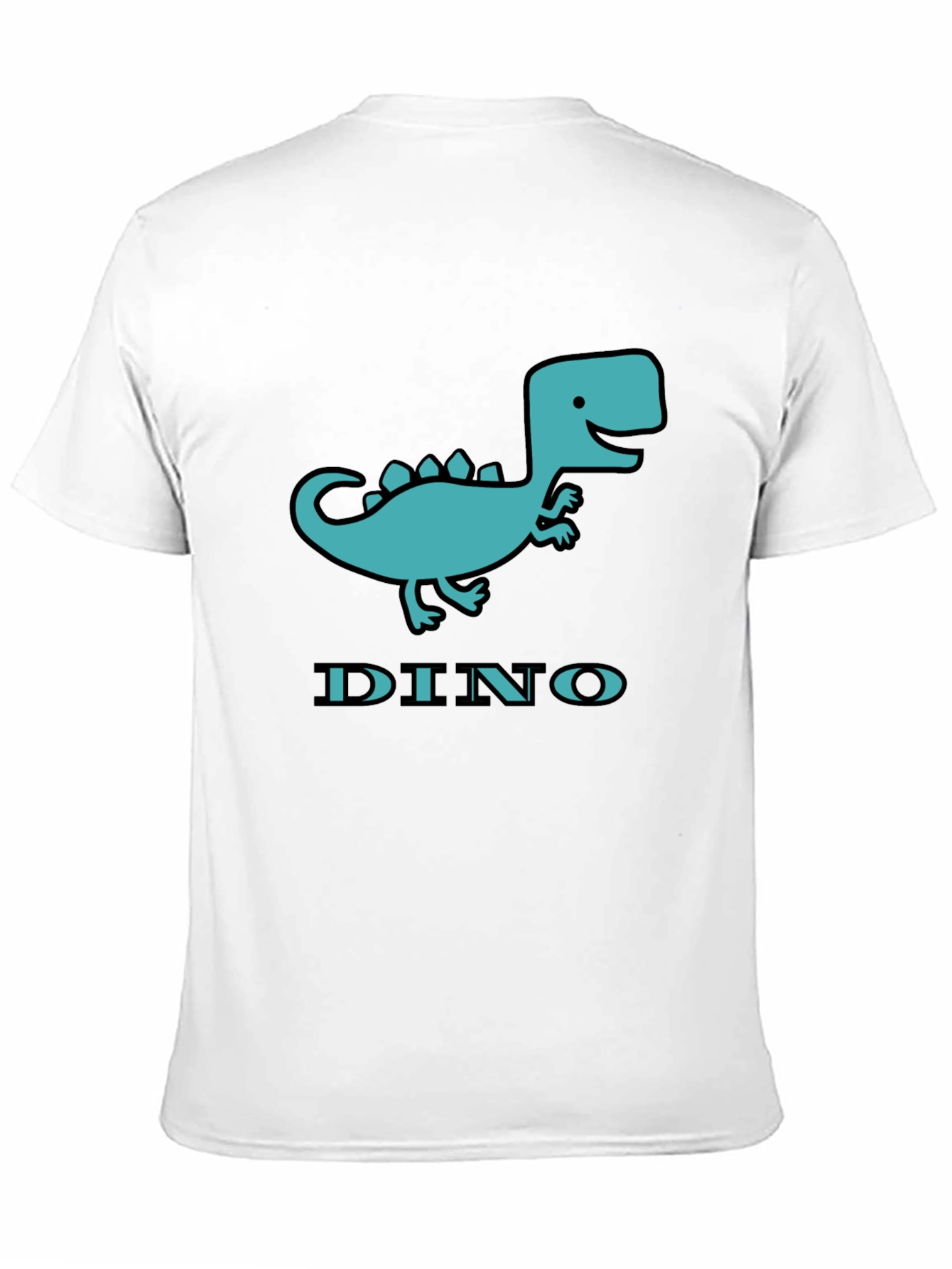 Black Dino T-Shirt - Cute Cartoon Dinosaur Graphic Tee view 11