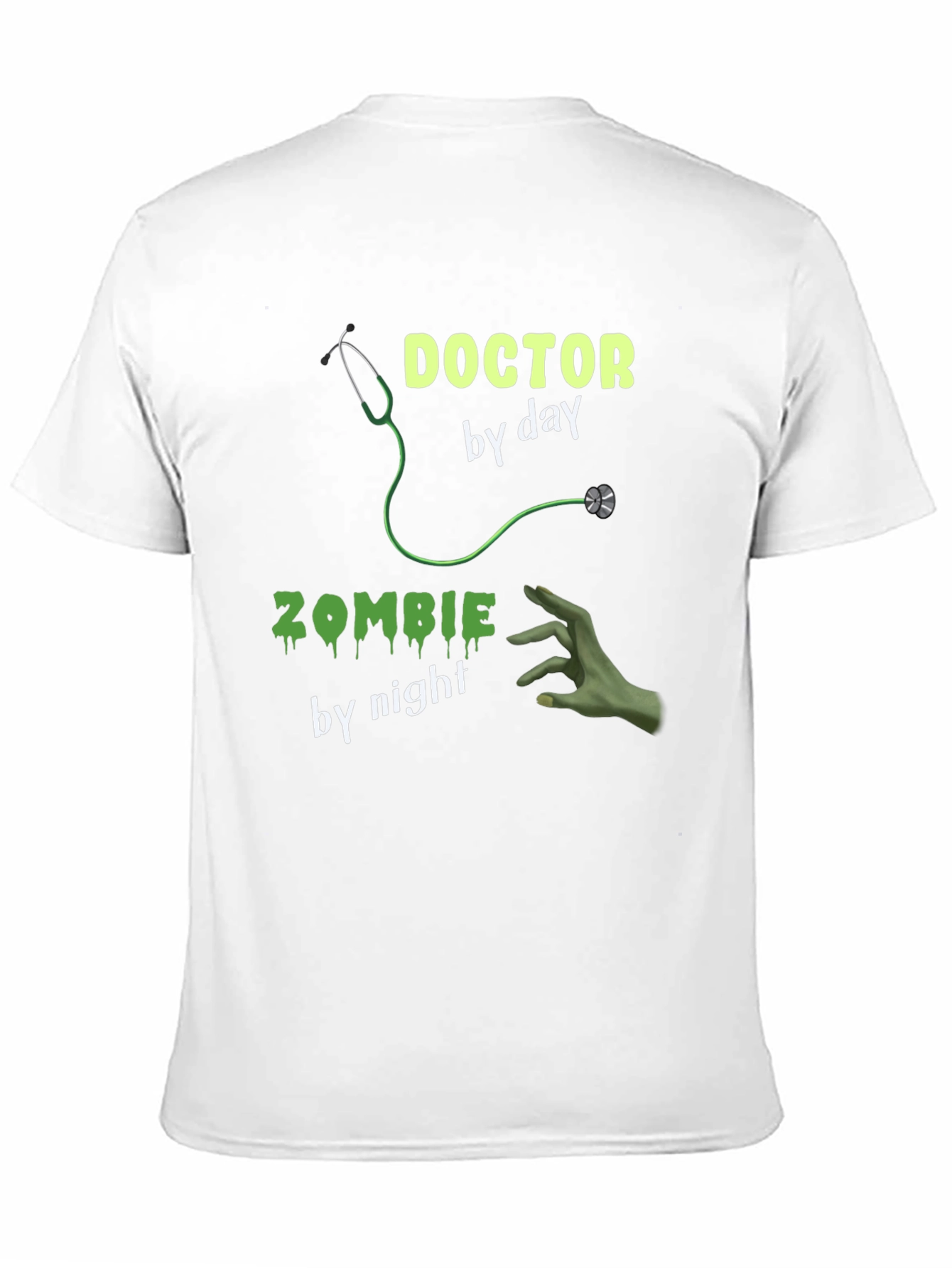 Black Doctor by Day Zombie by Night Graphic Tee view 11