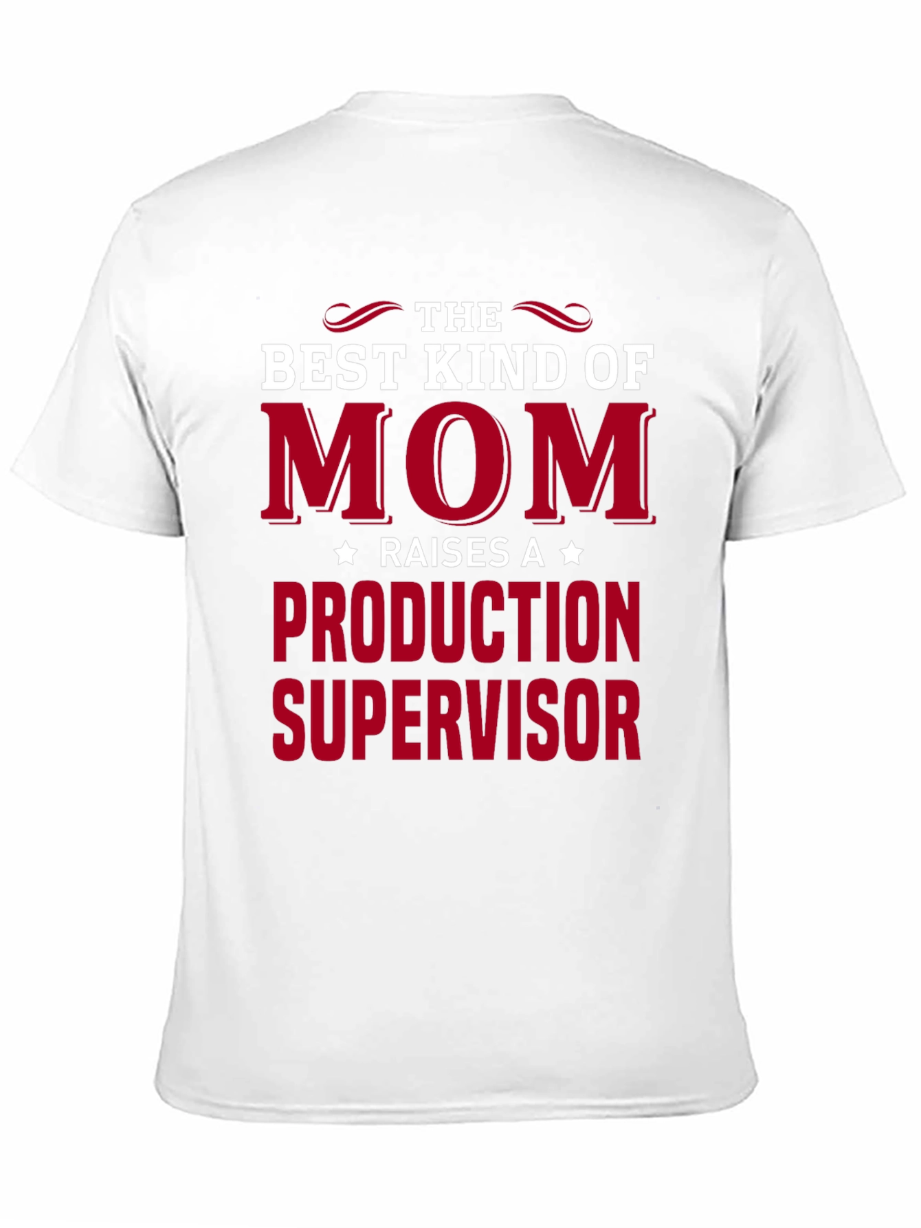 Black Best Mom Raises Production Supervisor T-Shirt view 11