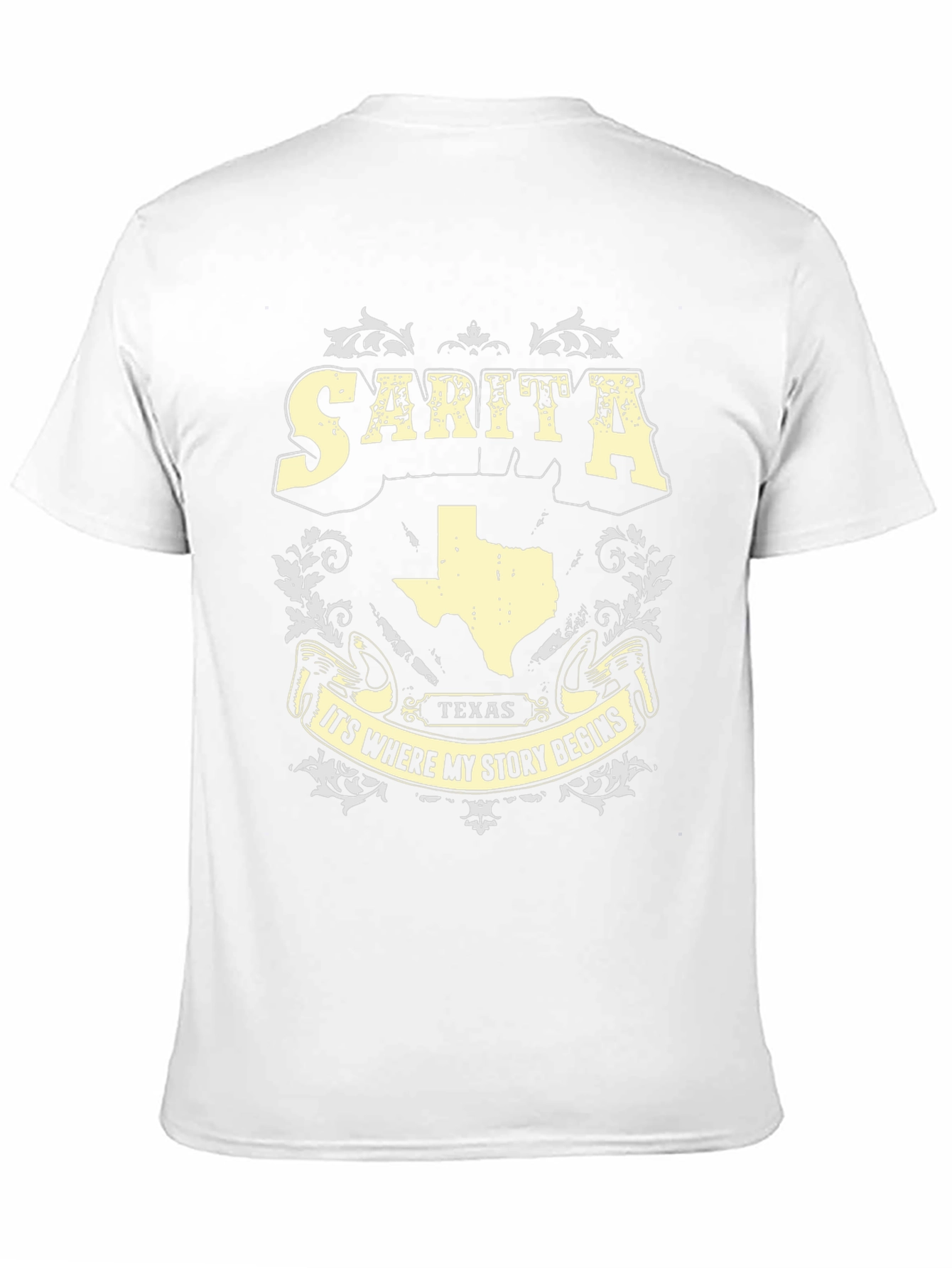 Black Sarita Texas Story Begins T-Shirt view 11