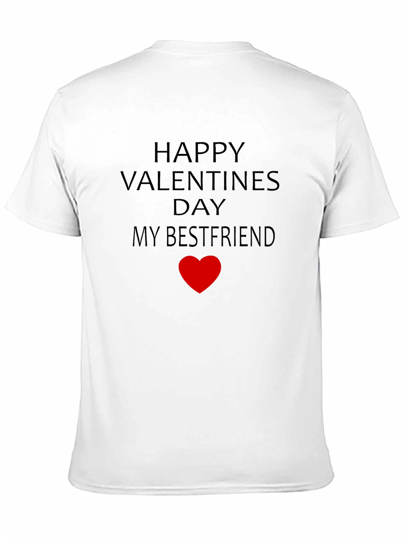Black Happy Valentines Day Bestfriend T-Shirt view 11