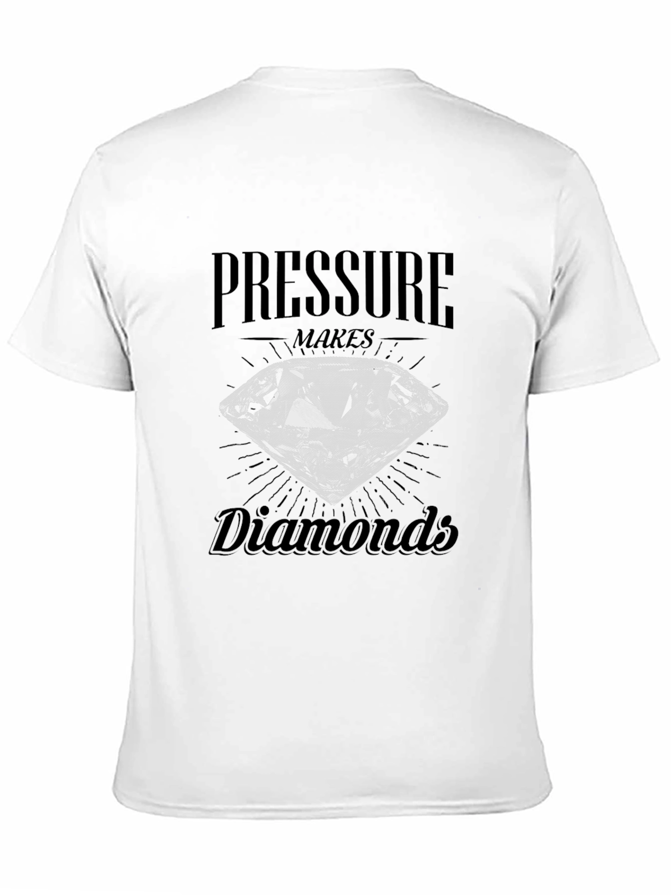 Black Pressure Makes Diamonds Graphic T-Shirt view 11