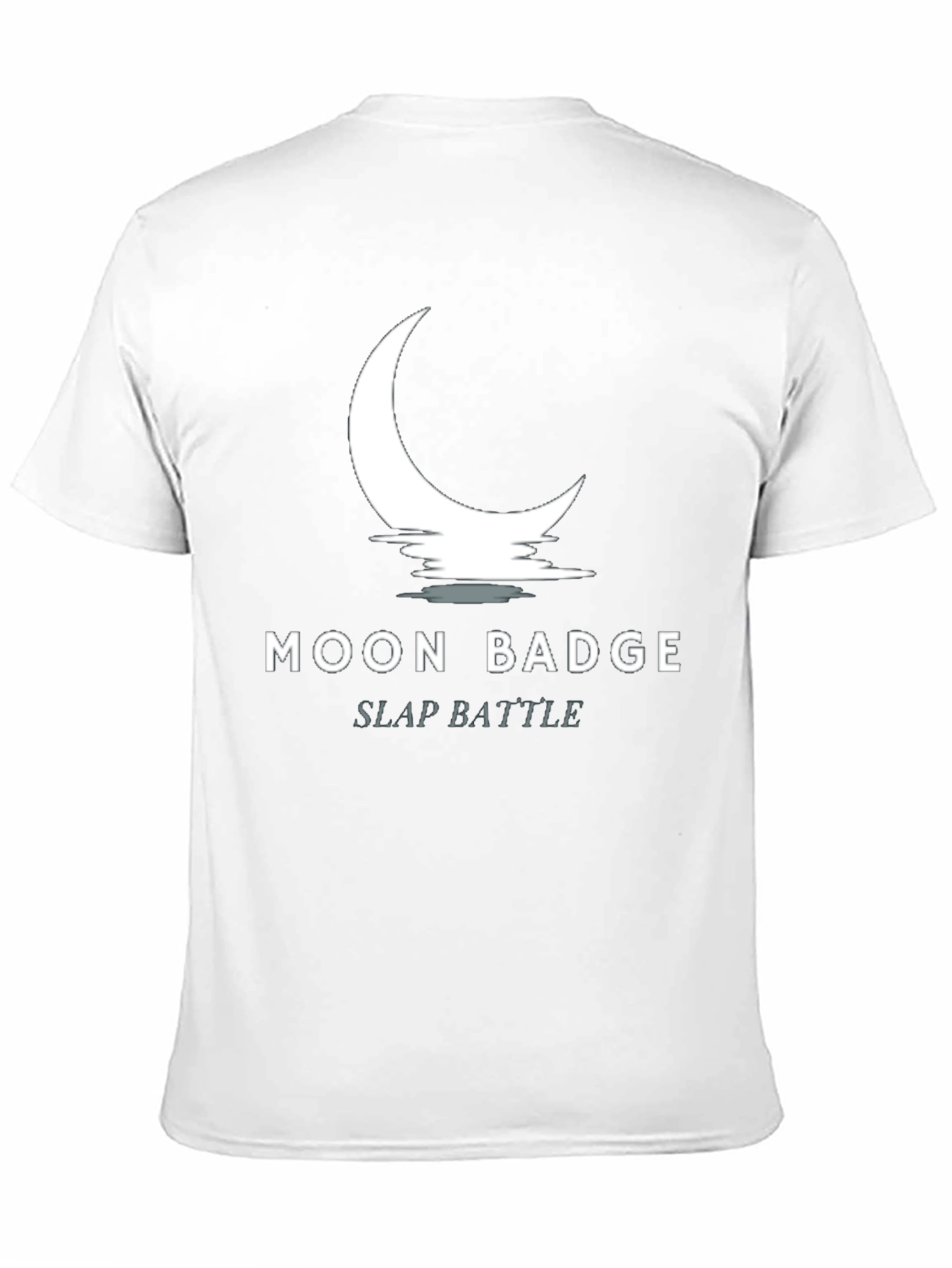 Black Moon Badge Slap Battle Black T-Shirt view 11
