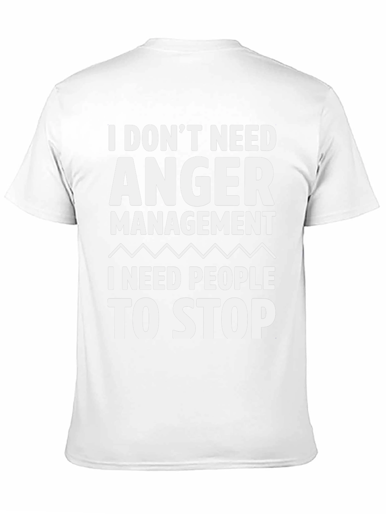 Black Funny Anger Management T-Shirt - Stop Annoying People! view 11