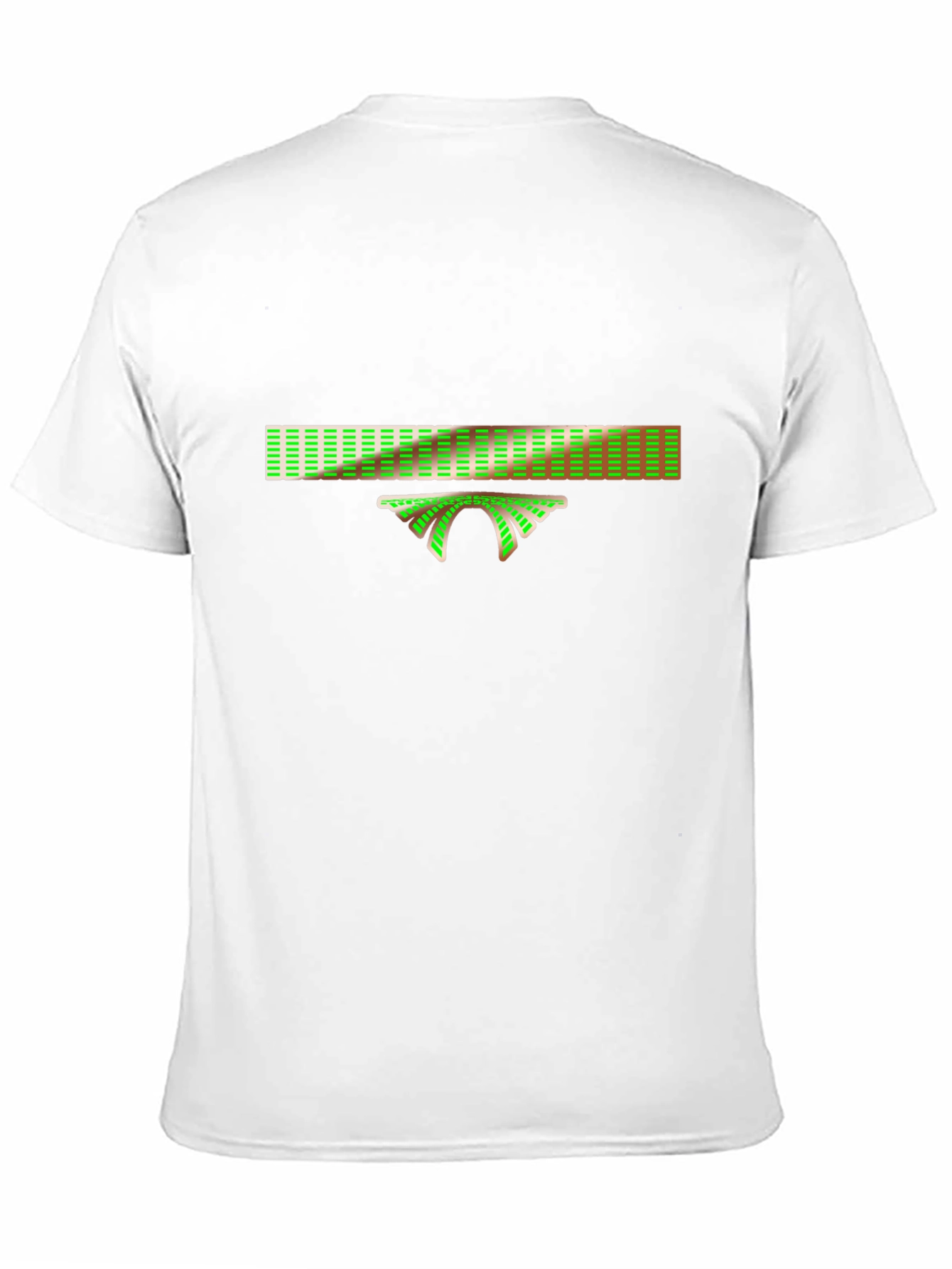 Black Retro Green Bridge Graphic Tee - Cool Design, Black T-Shirt view 11