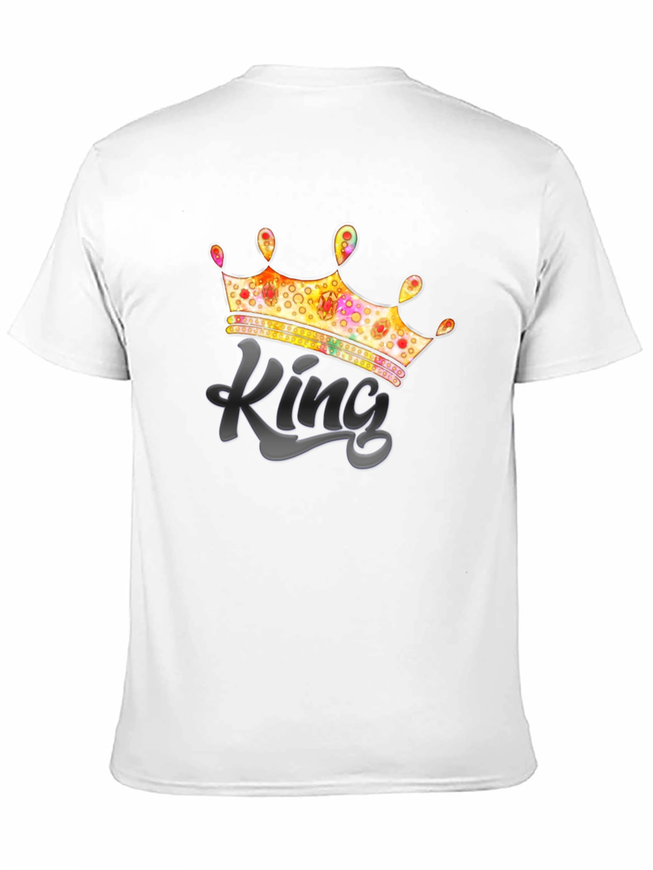Black King Crown Graphic T-Shirt - Men's Tee view 11