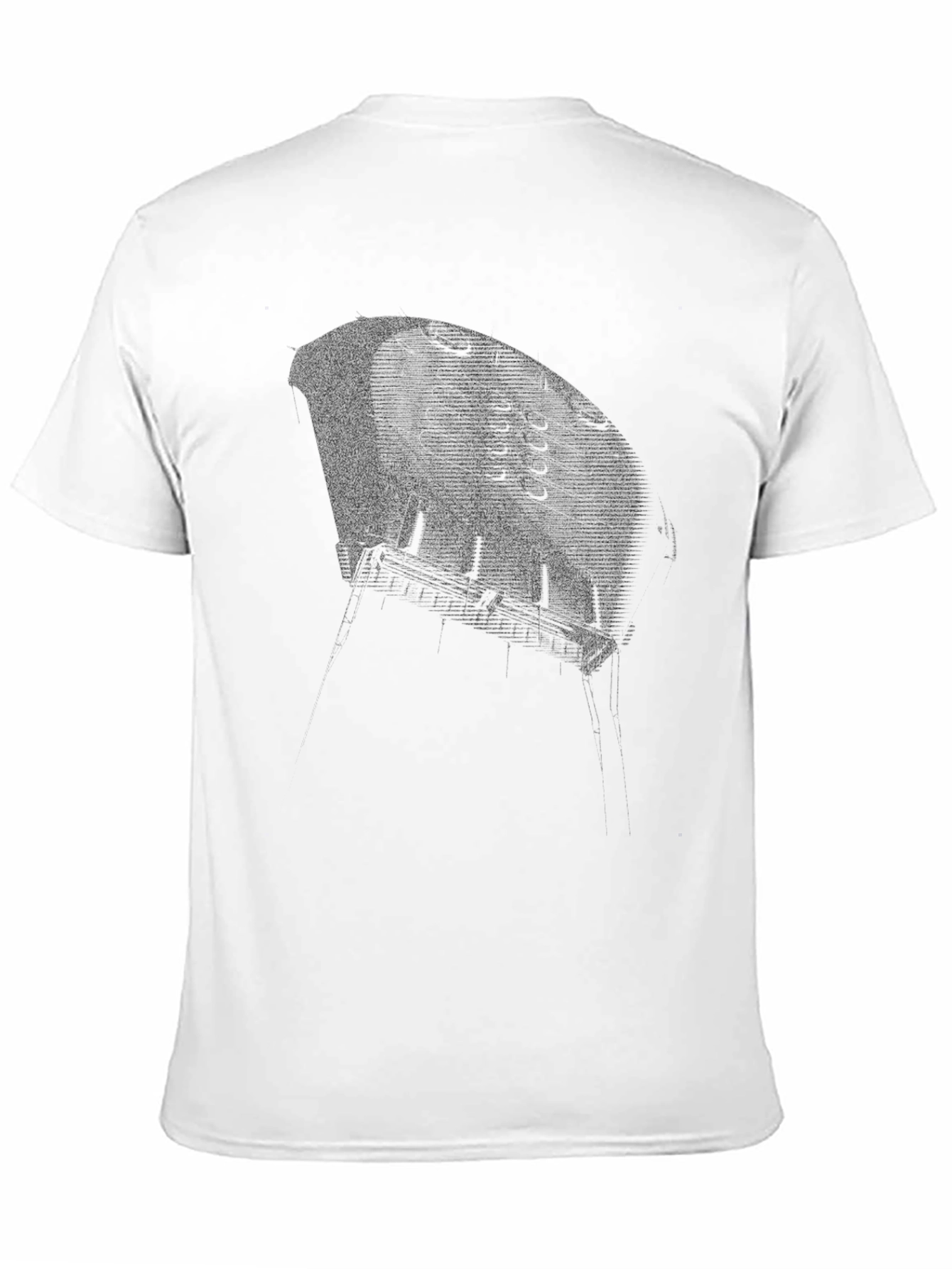 Black Black Graphic Tee - Distressed Viking Ship view 11