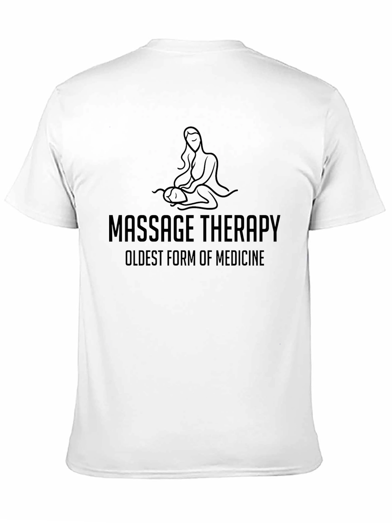 Black Massage Therapy T-Shirt - Oldest Form of Medicine view 11