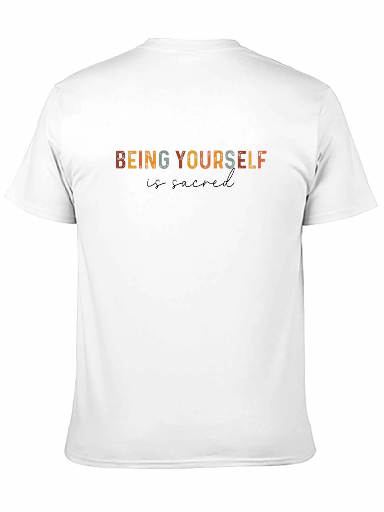 Black Being Yourself is Sacred Graphic T-Shirt view 11