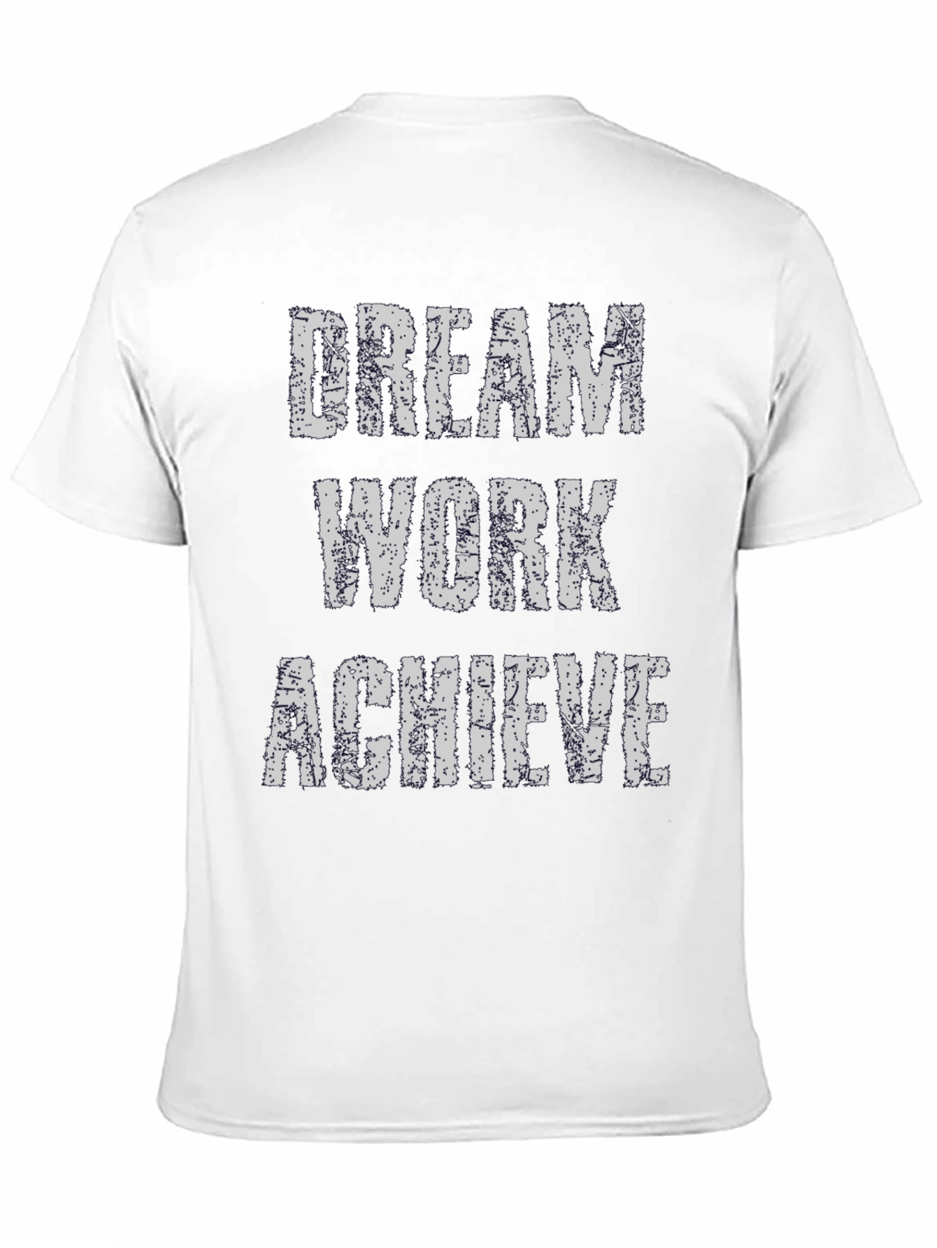 Black Dream Work Achieve T-Shirt - Inspirational Graphic Tee view 11