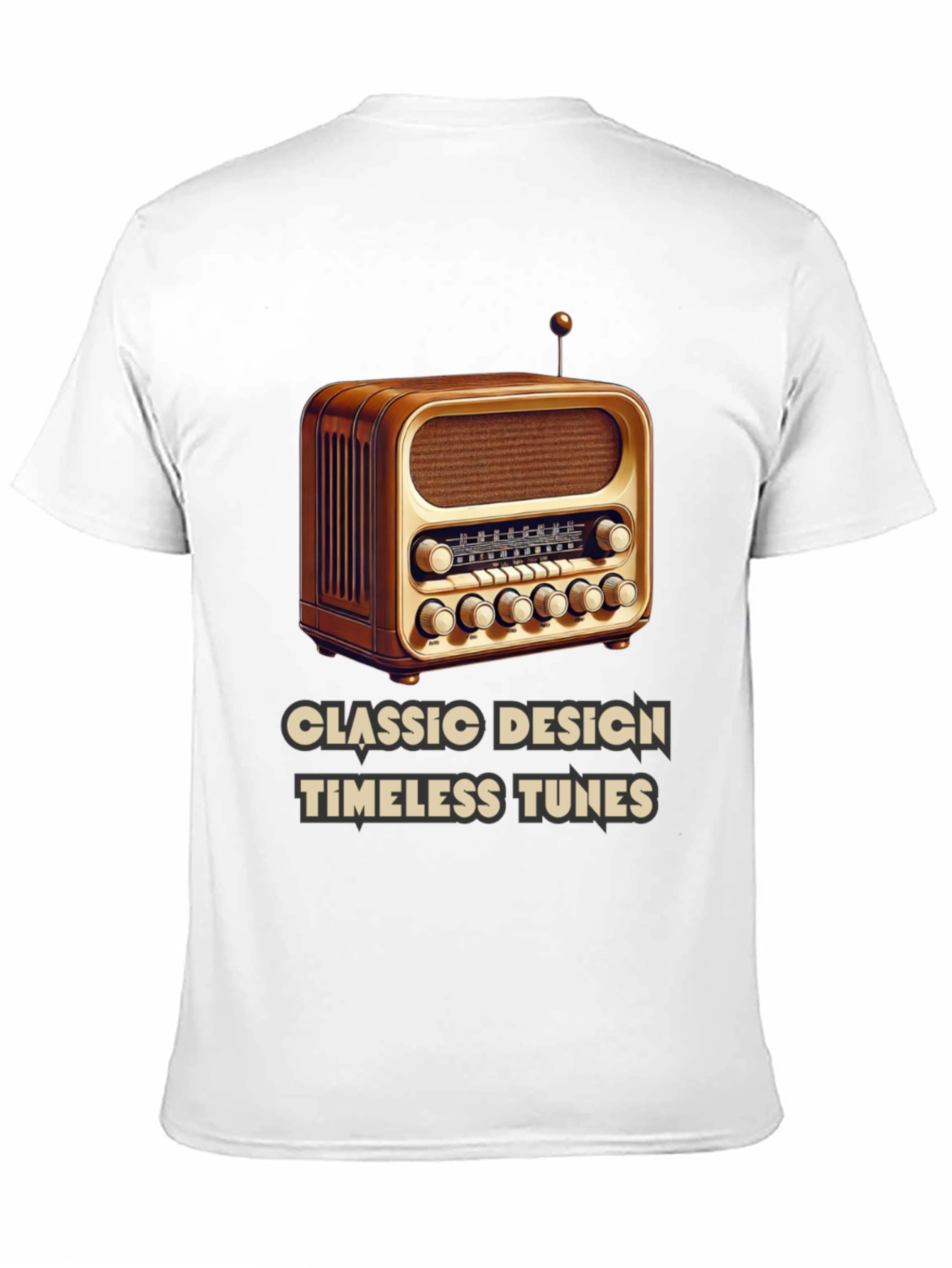 Black Classic Radio T-Shirt - Timeless Tunes view 11