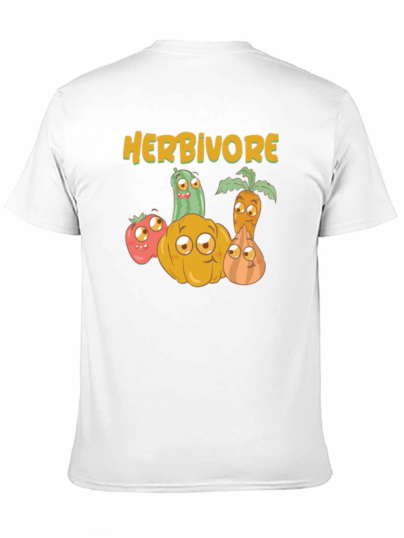 Herbivore Vegan T-Shirt - Cute Vegetable Design - 11