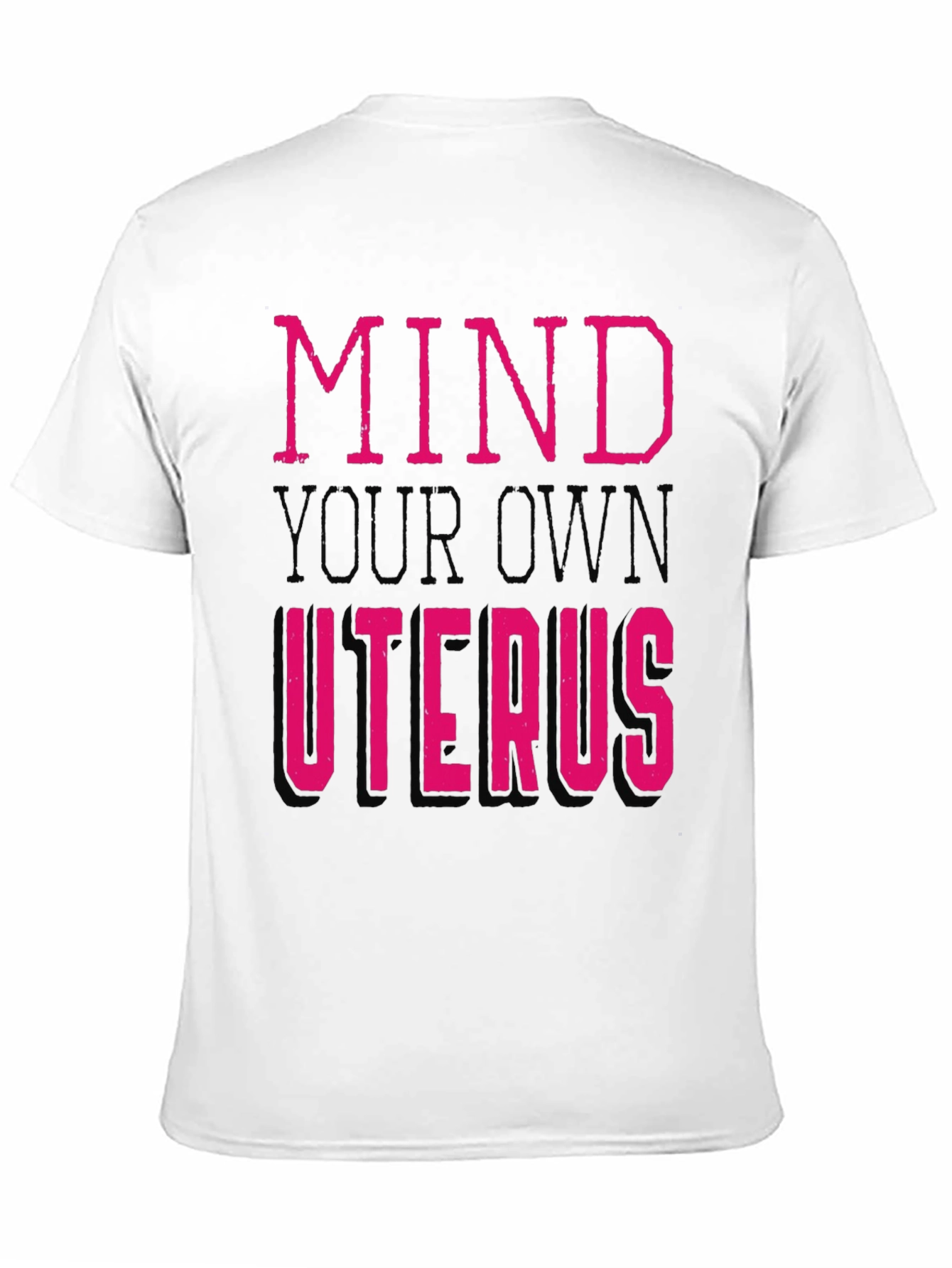 Black Mind Your Own Uterus Graphic Tee view 11