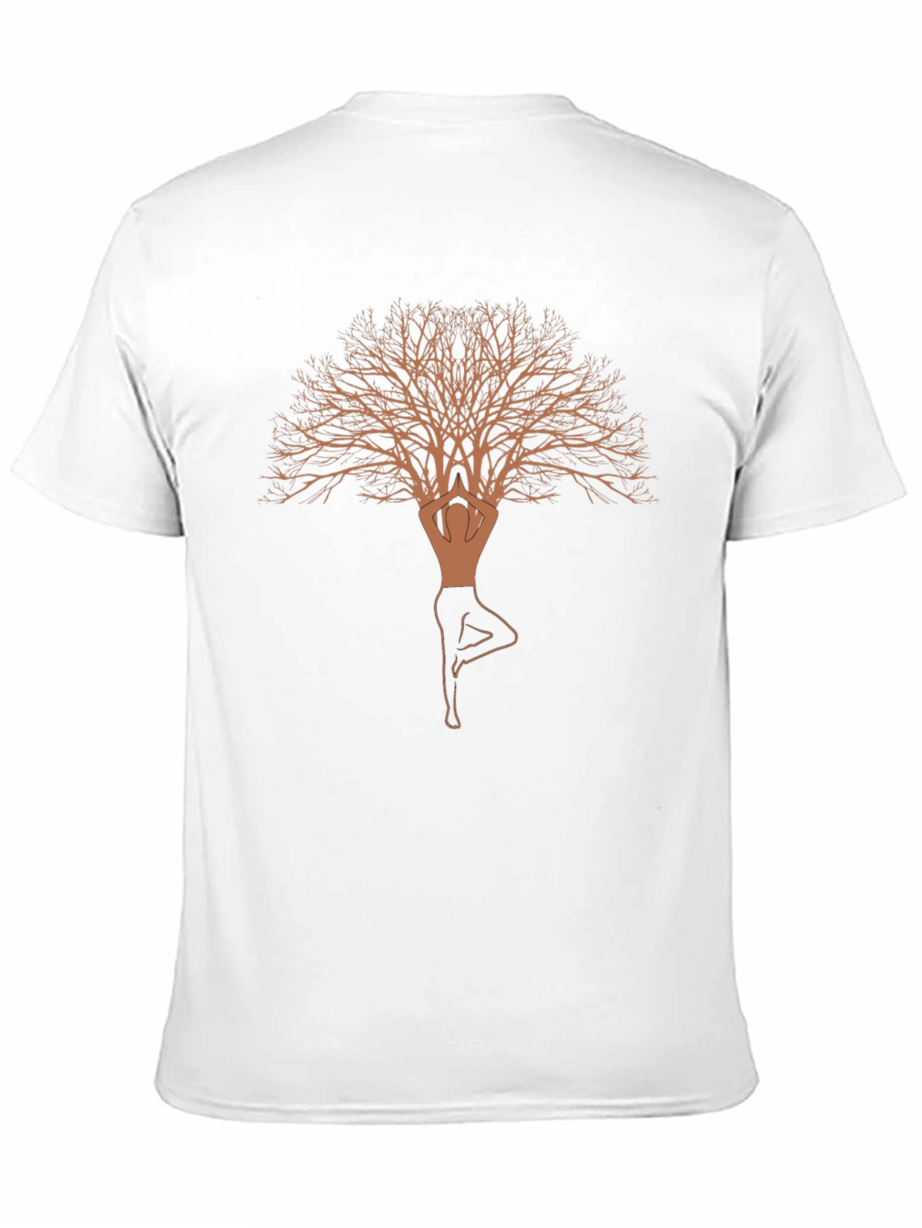 Black Tree Pose Yoga T-Shirt - Balance and Nature view 11