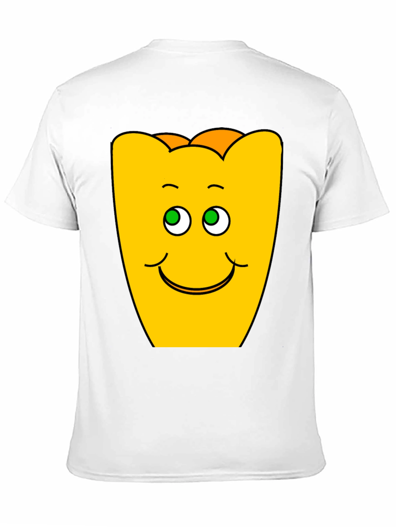 Black Funny Smiling Yellow Character Black T-Shirt view 11