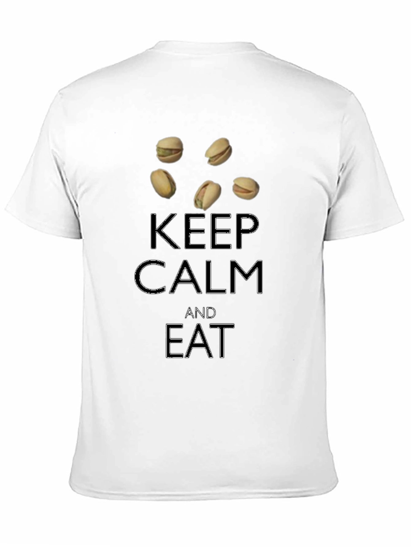 Black Keep Calm and Eat Pistachios T-Shirt view 11
