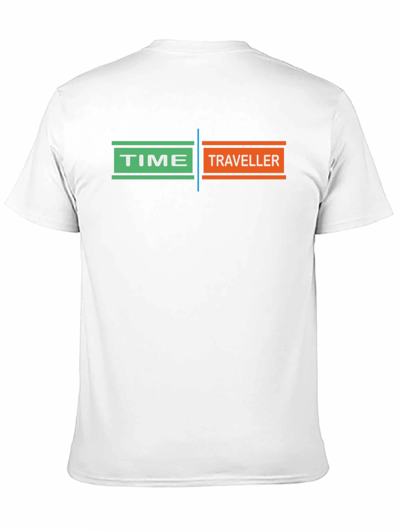 Black Time Traveler Graphic T-Shirt - Black, Unique Design view 11