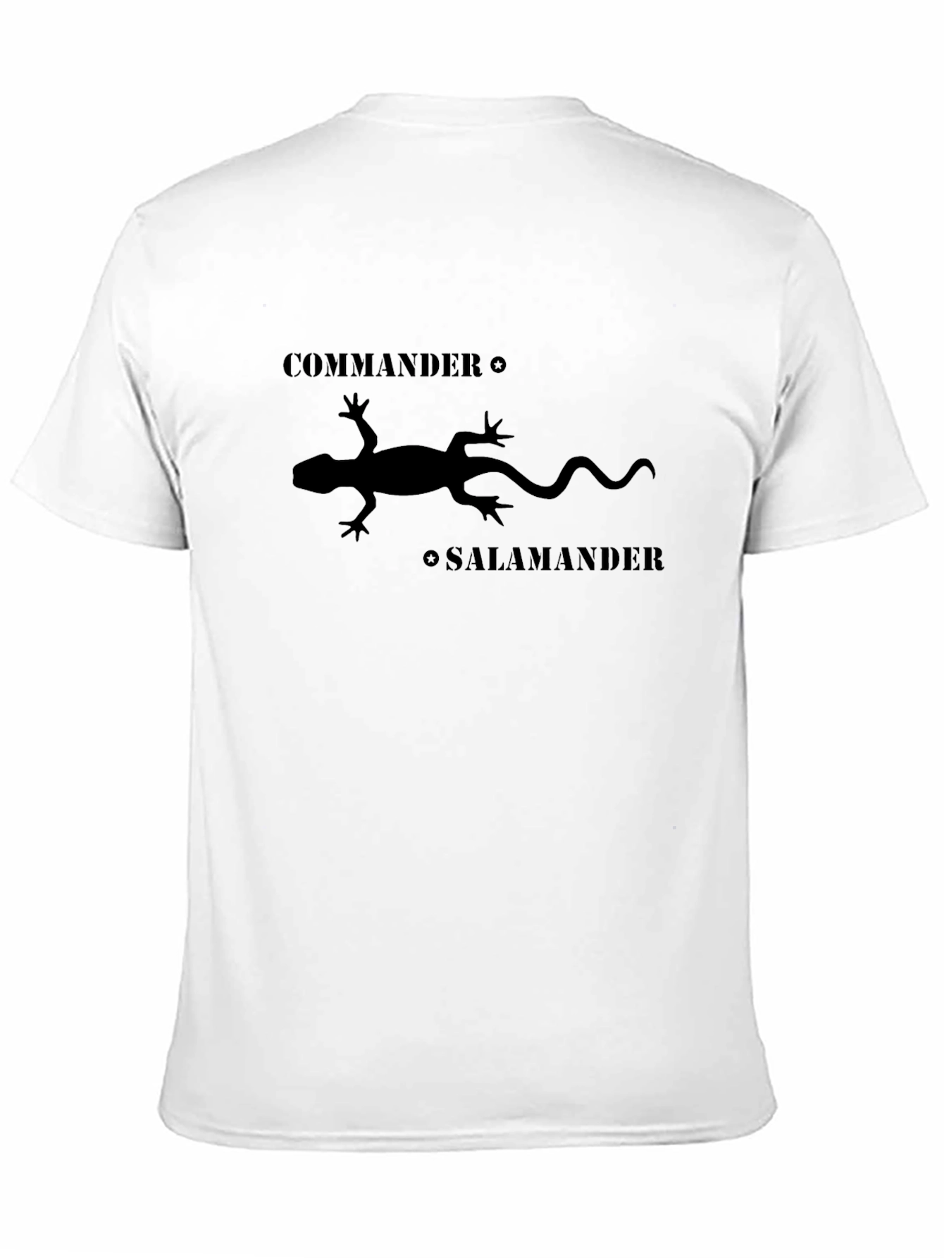 Black Commander Salamander Graphic T-Shirt view 11