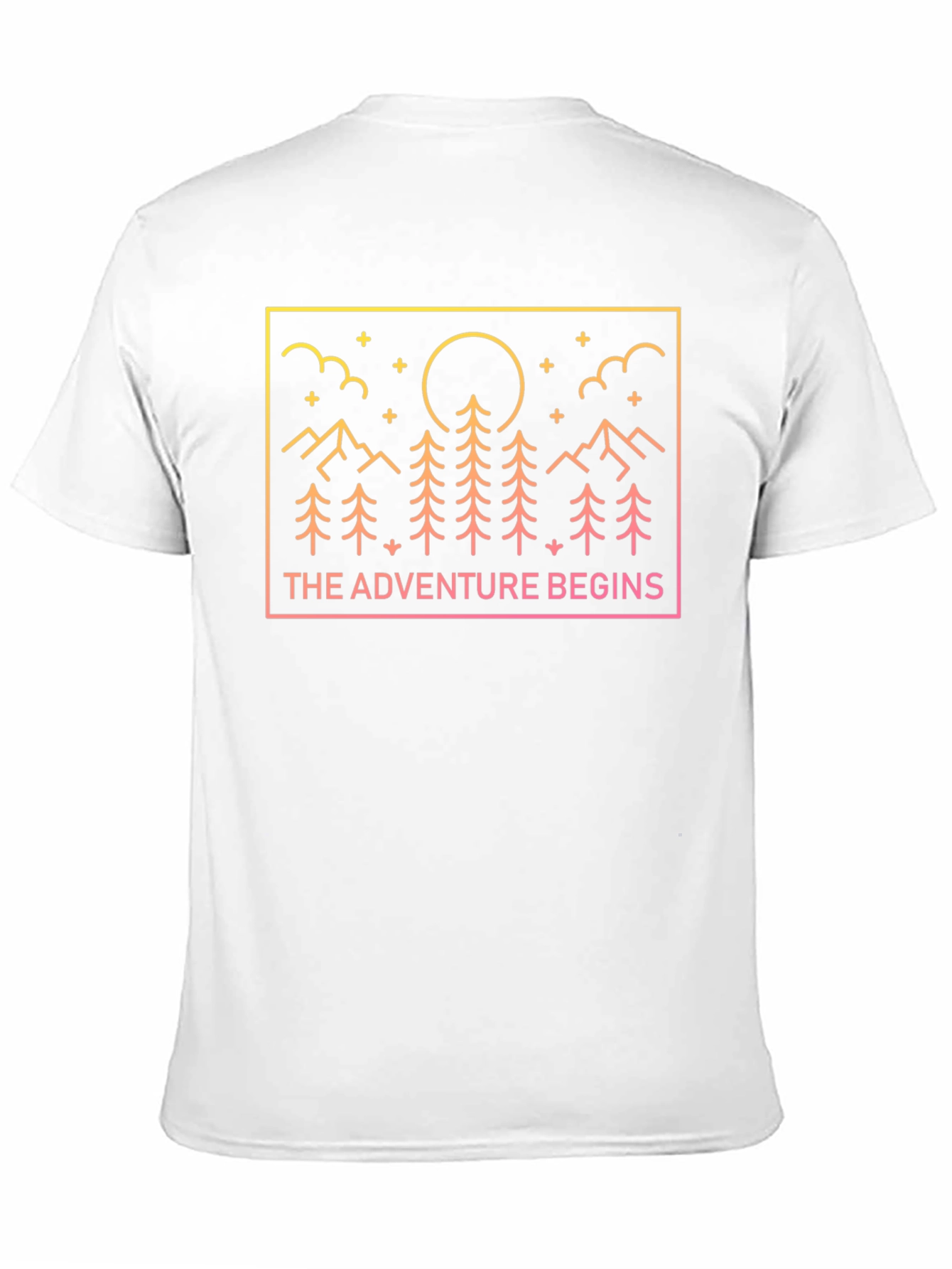 Black Adventure Begins Graphic Tee view 11