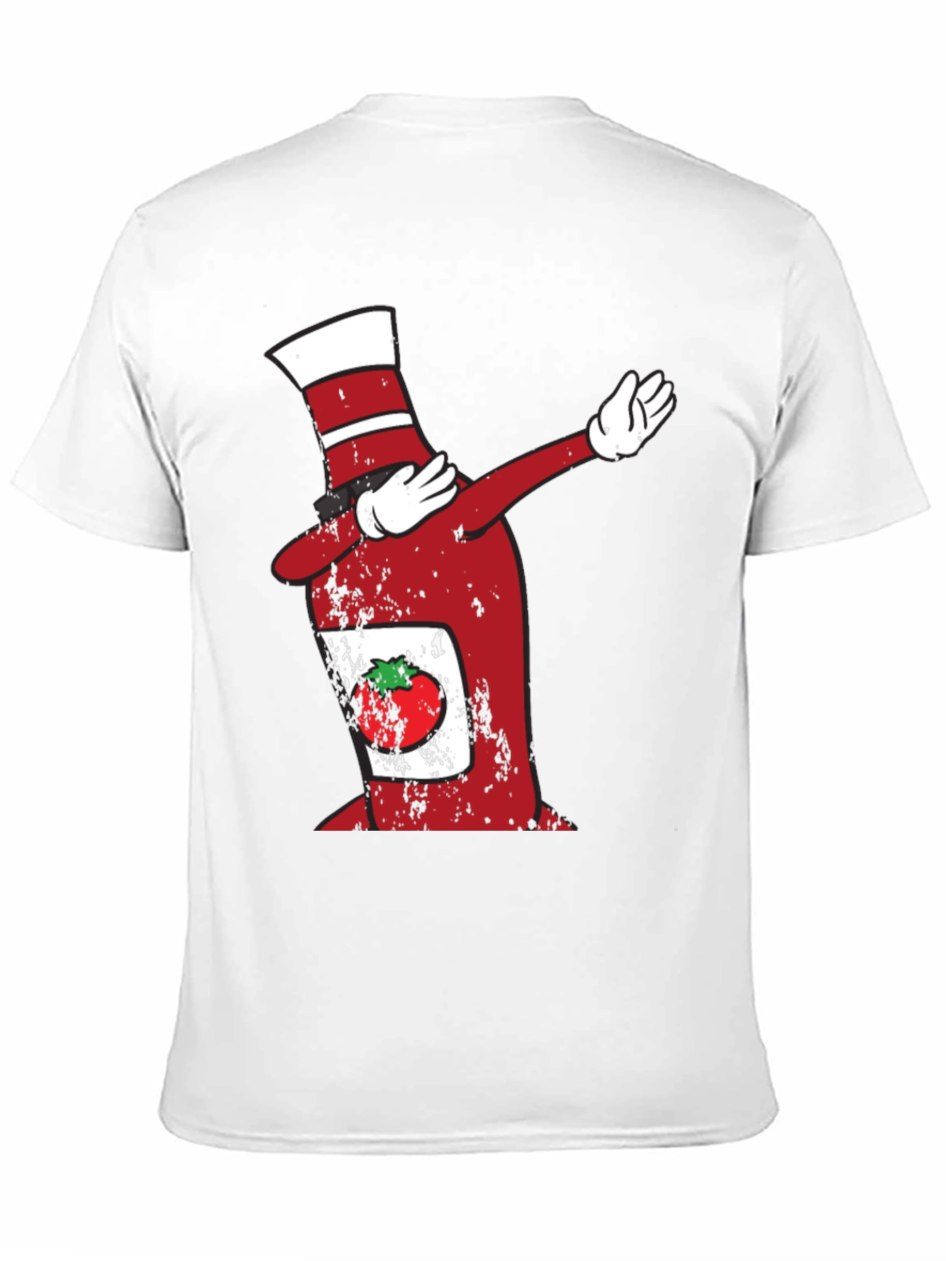 Black Dabbing Ketchup Bottle T-Shirt view 11