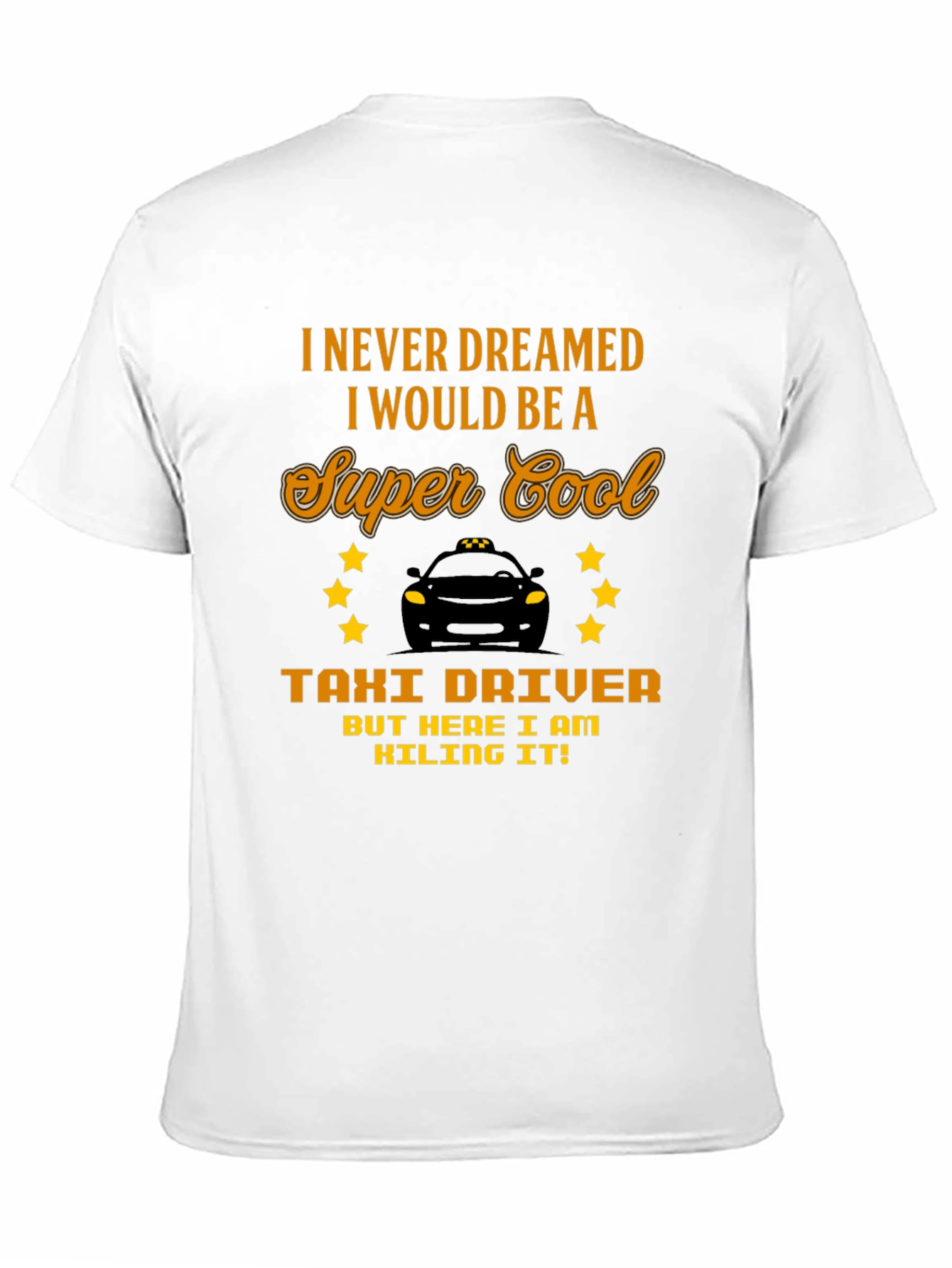 Black Super Cool Taxi Driver Graphic Tee view 11