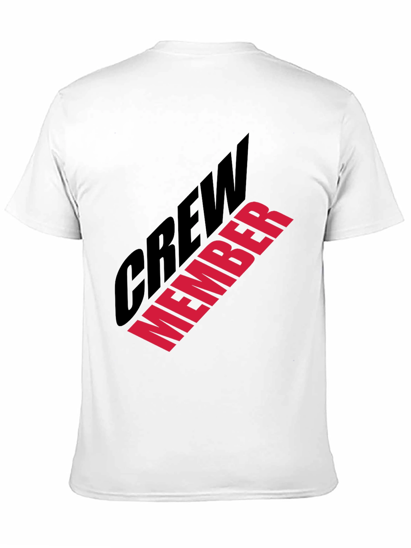 Black Crew Member Graphic Print Black T-Shirt view 11
