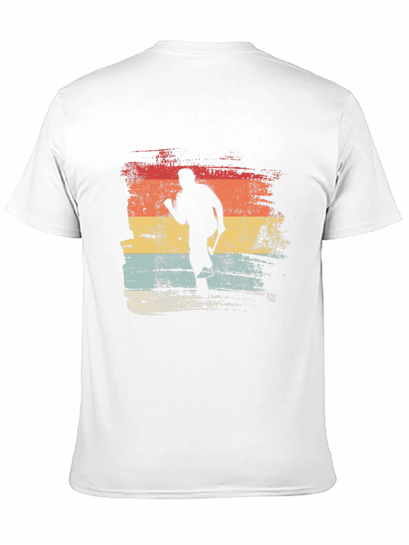 Black Vintage Hockey Player Graphic Tee - Retro Style view 11