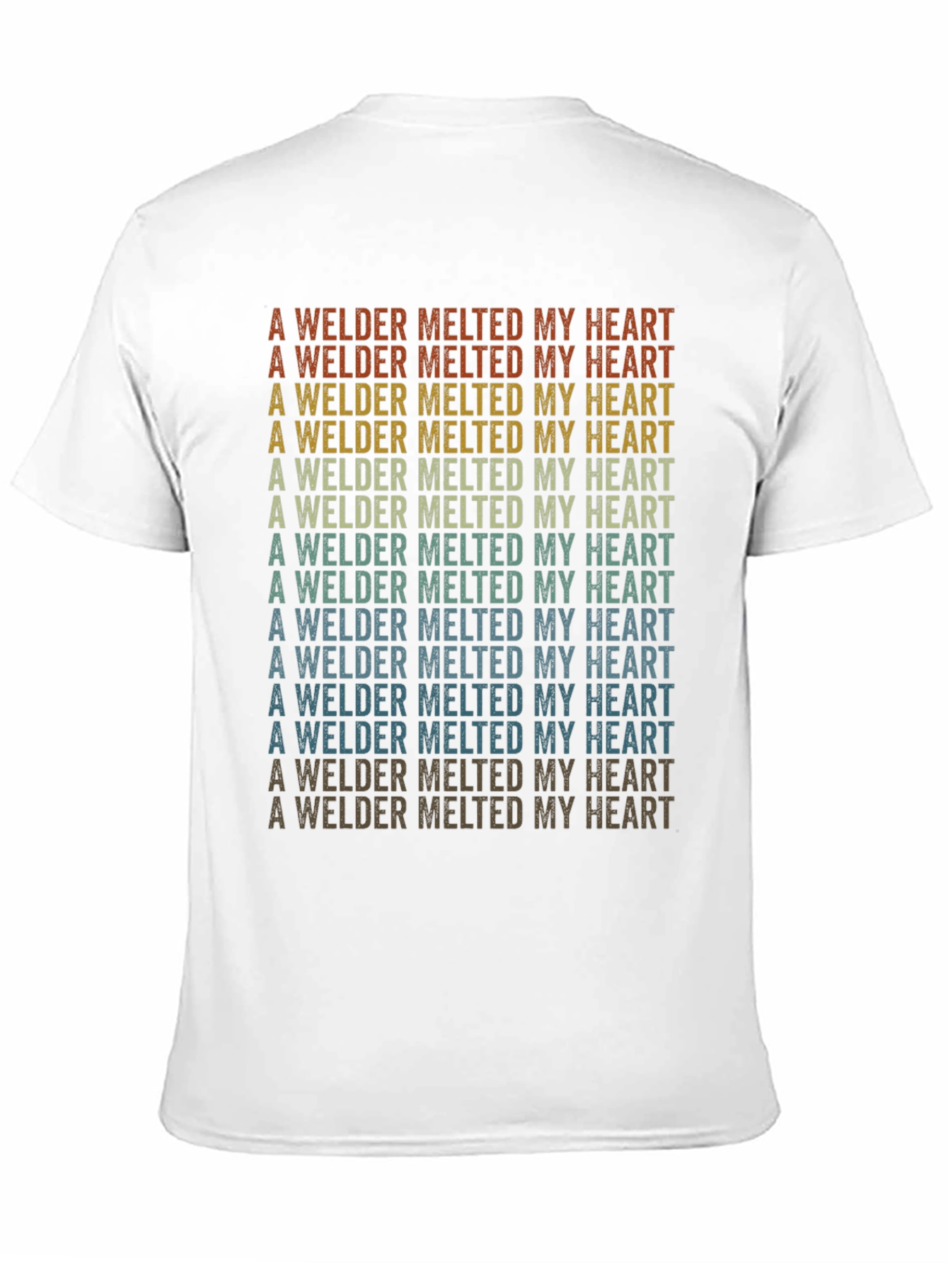 Black Welder Melted My Heart Black T-Shirt view 11
