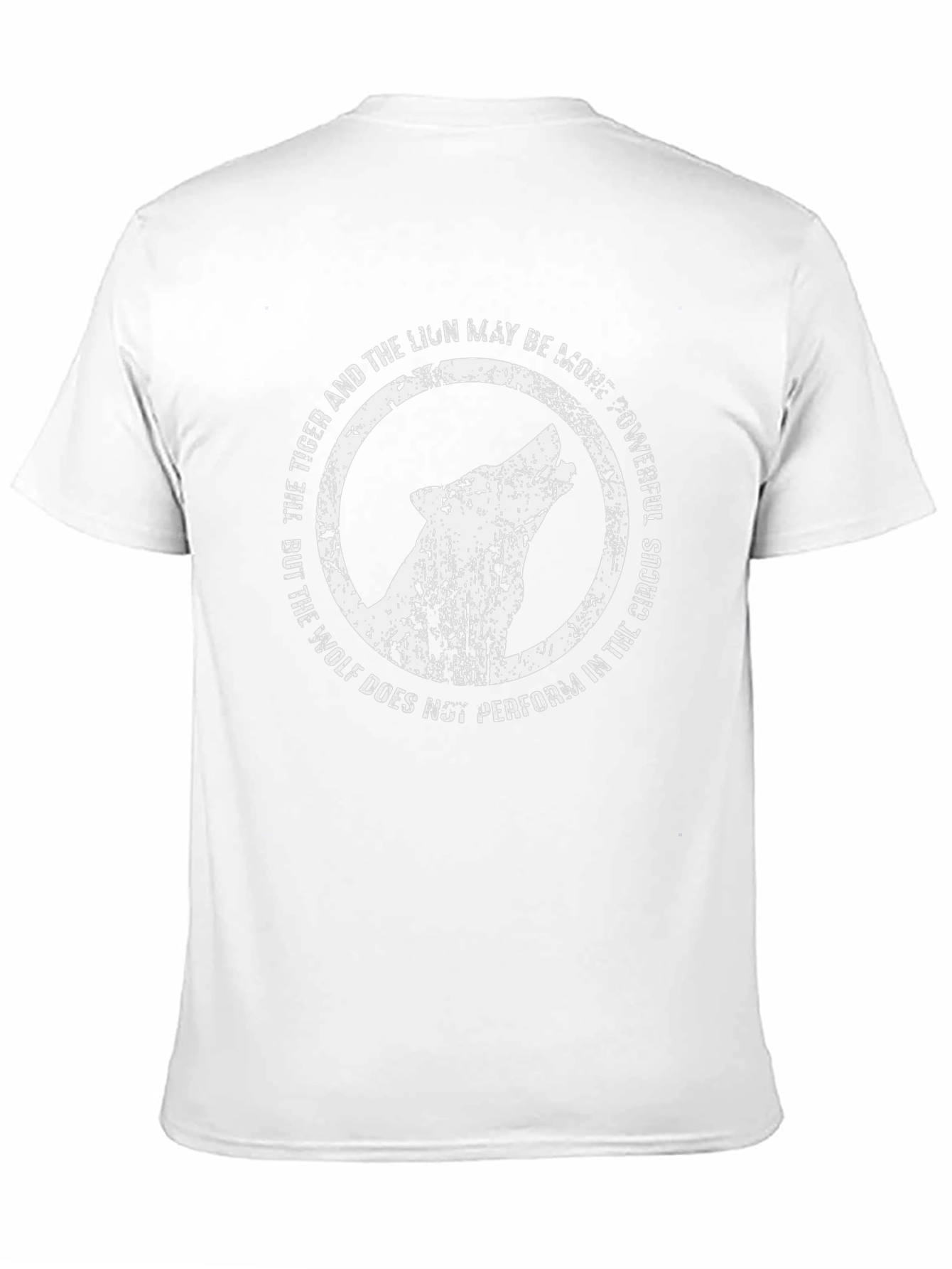 Black Wolf Howl Graphic Tee - Powerful Message T-Shirt view 11