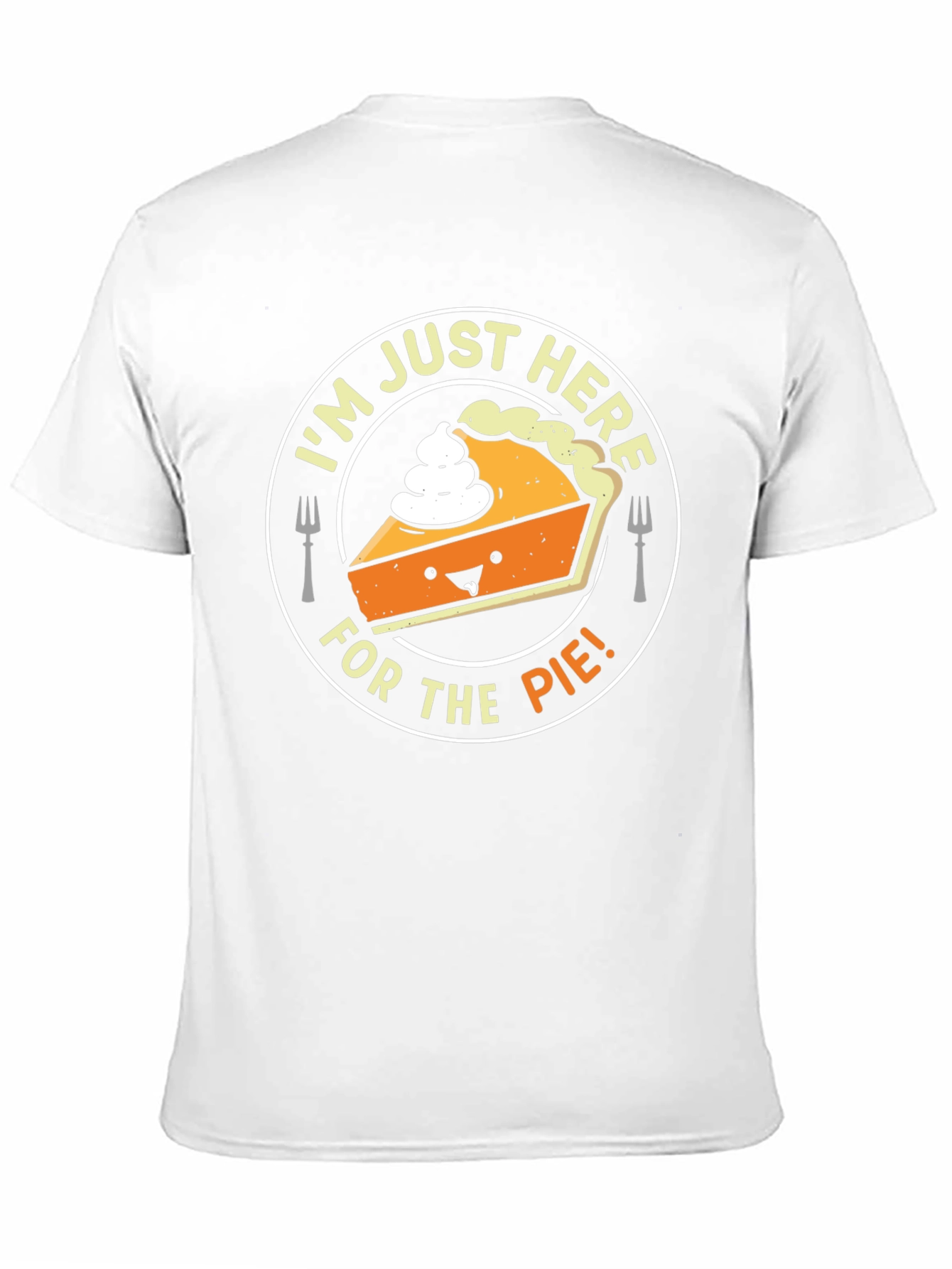 Black I'm Just Here For The Pie T-Shirt - Funny Thanksgiving Tee view 11