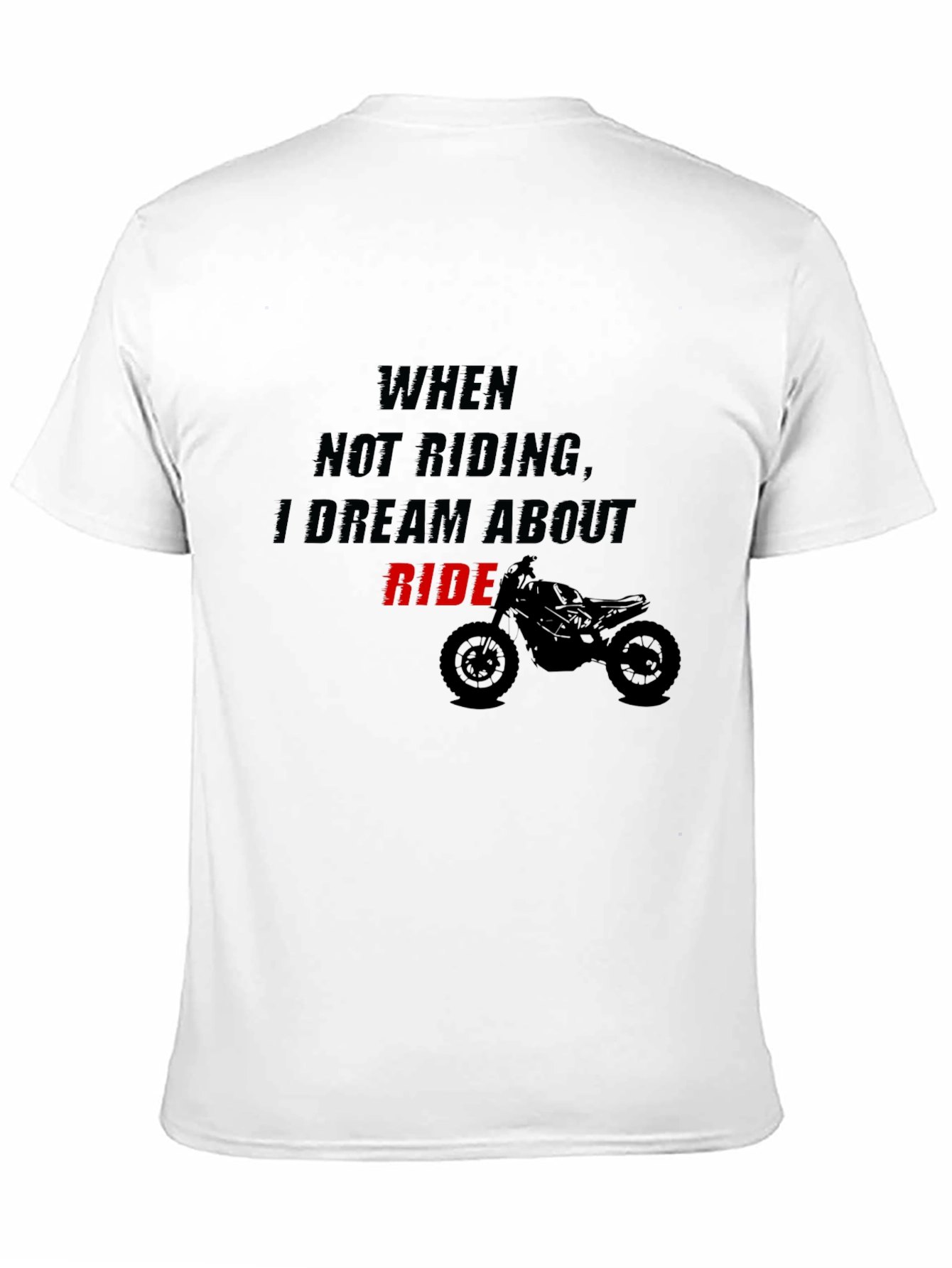 Black Motorcycle Ride Dream Graphic Tee view 11