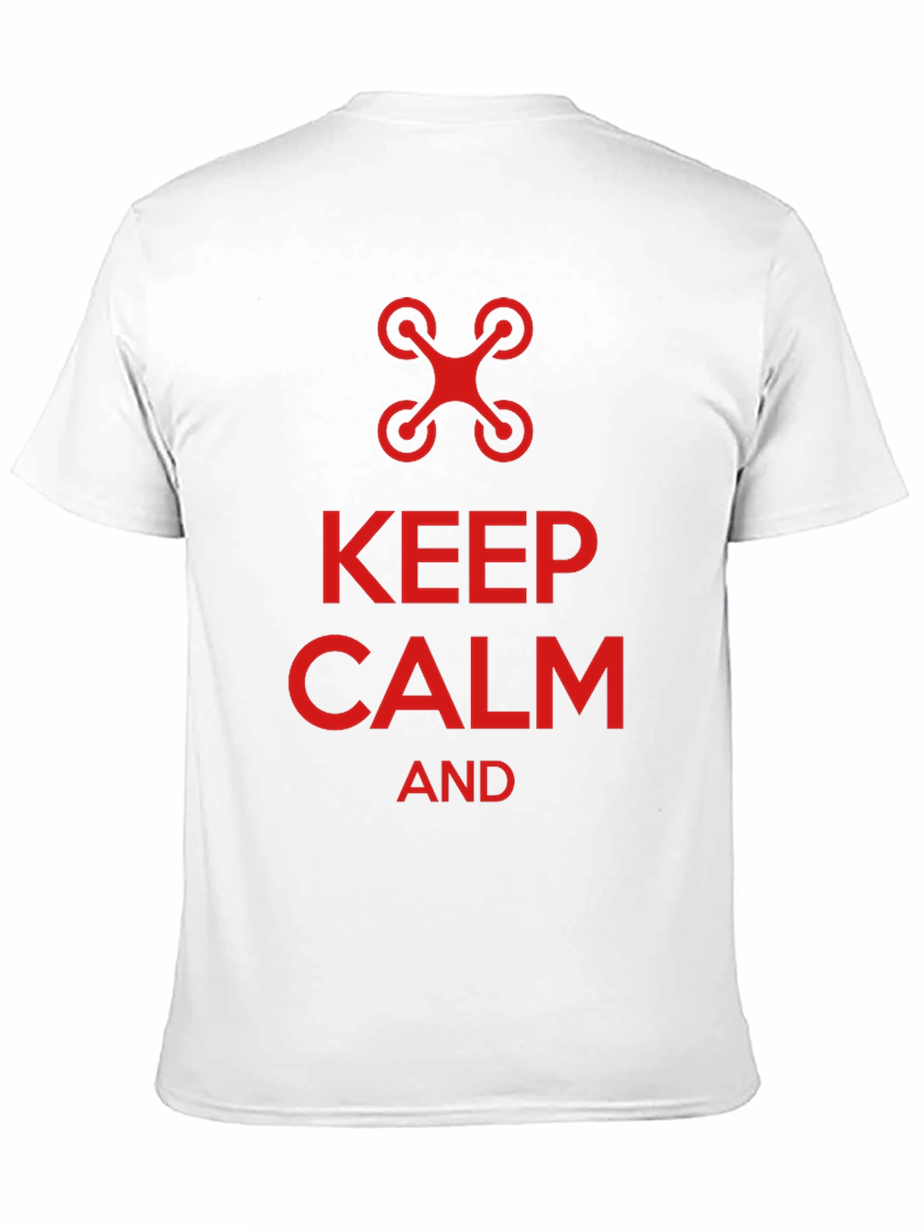Black Keep Calm and Fly Drone T-Shirt - Novelty Tee view 11