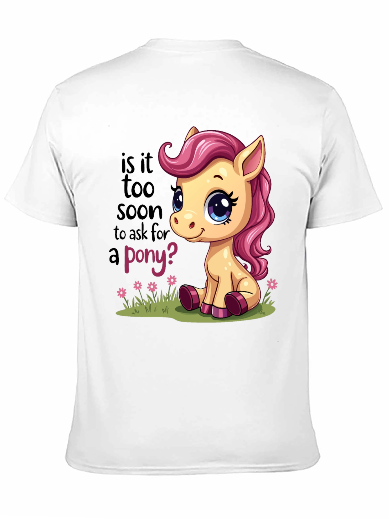 Black Cute Pony T-Shirt - Is It Too Soon? view 11