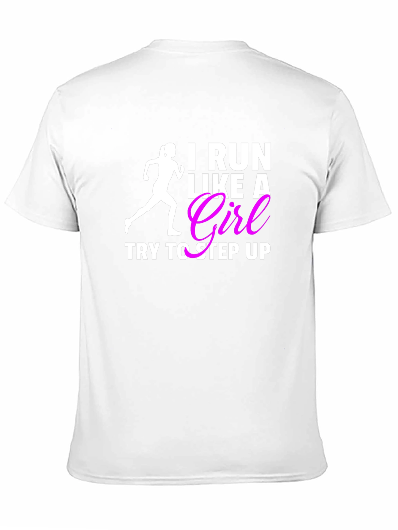 Black I Run Like a Girl T-Shirt Funny Women's Running Tee view 11