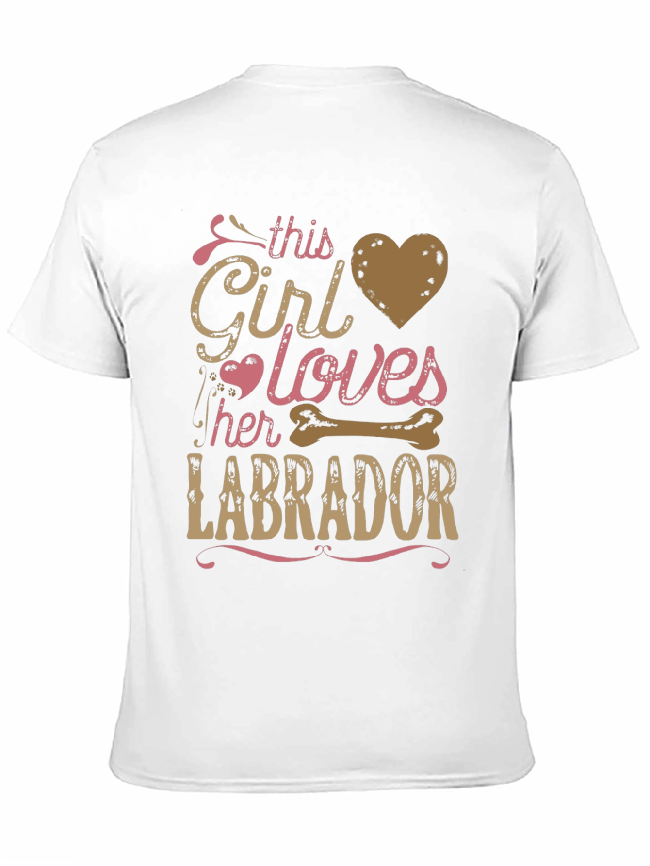 Black Girl Loves Labrador T-Shirt view 11