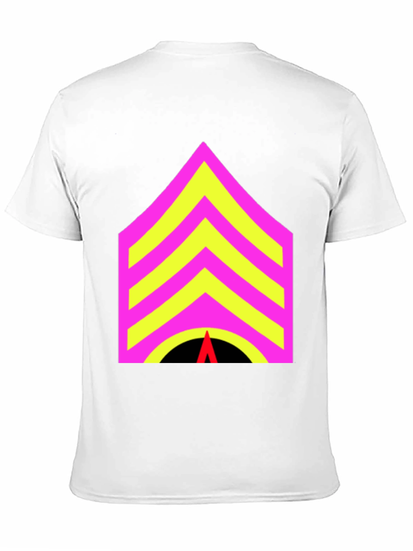 Black Sergeant Stripes Graphic Tee - Bold Statement Style view 11