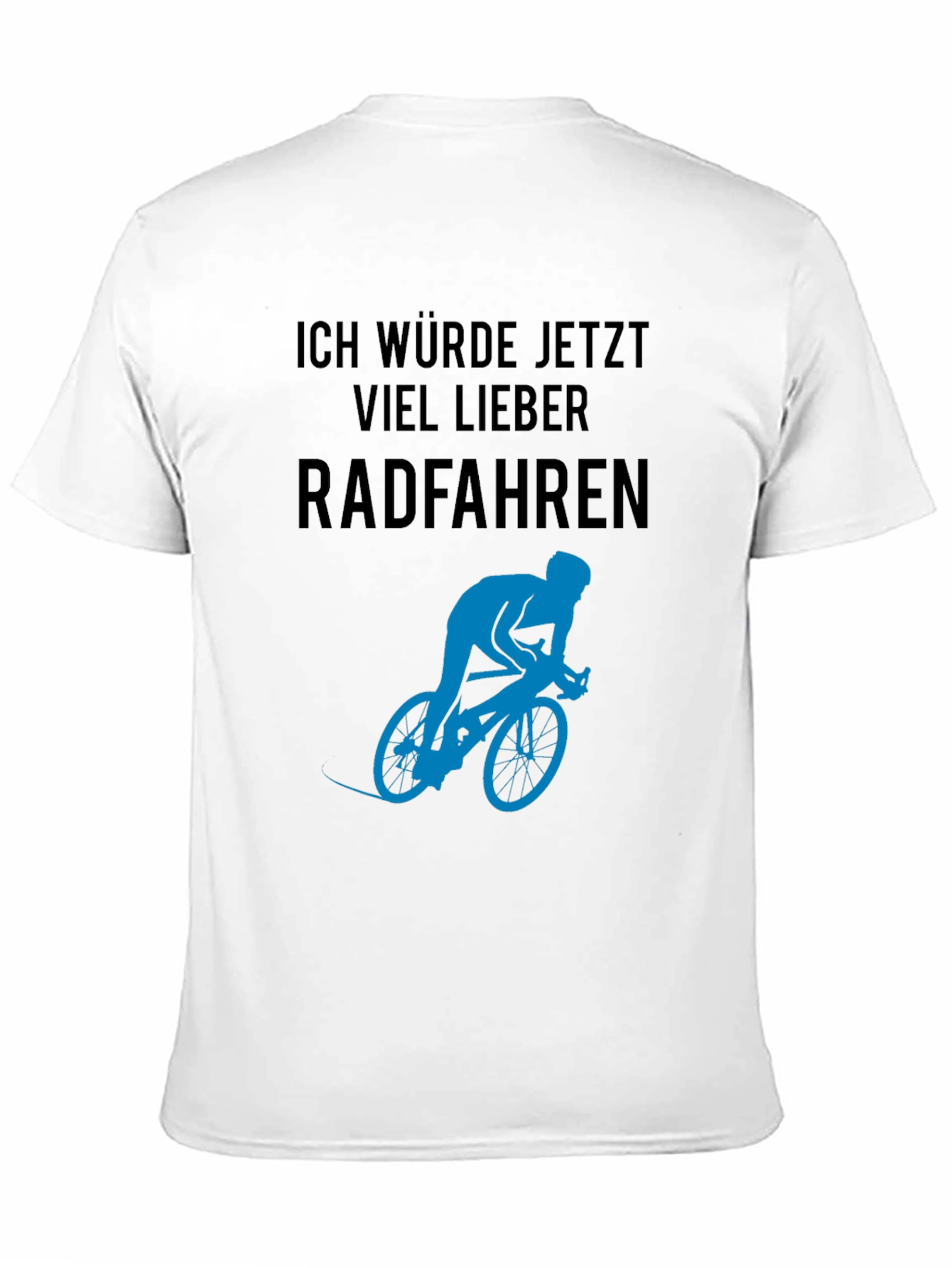 Black Ich Würde Jetzt Viel Lieber Radfahren T-Shirt view 11