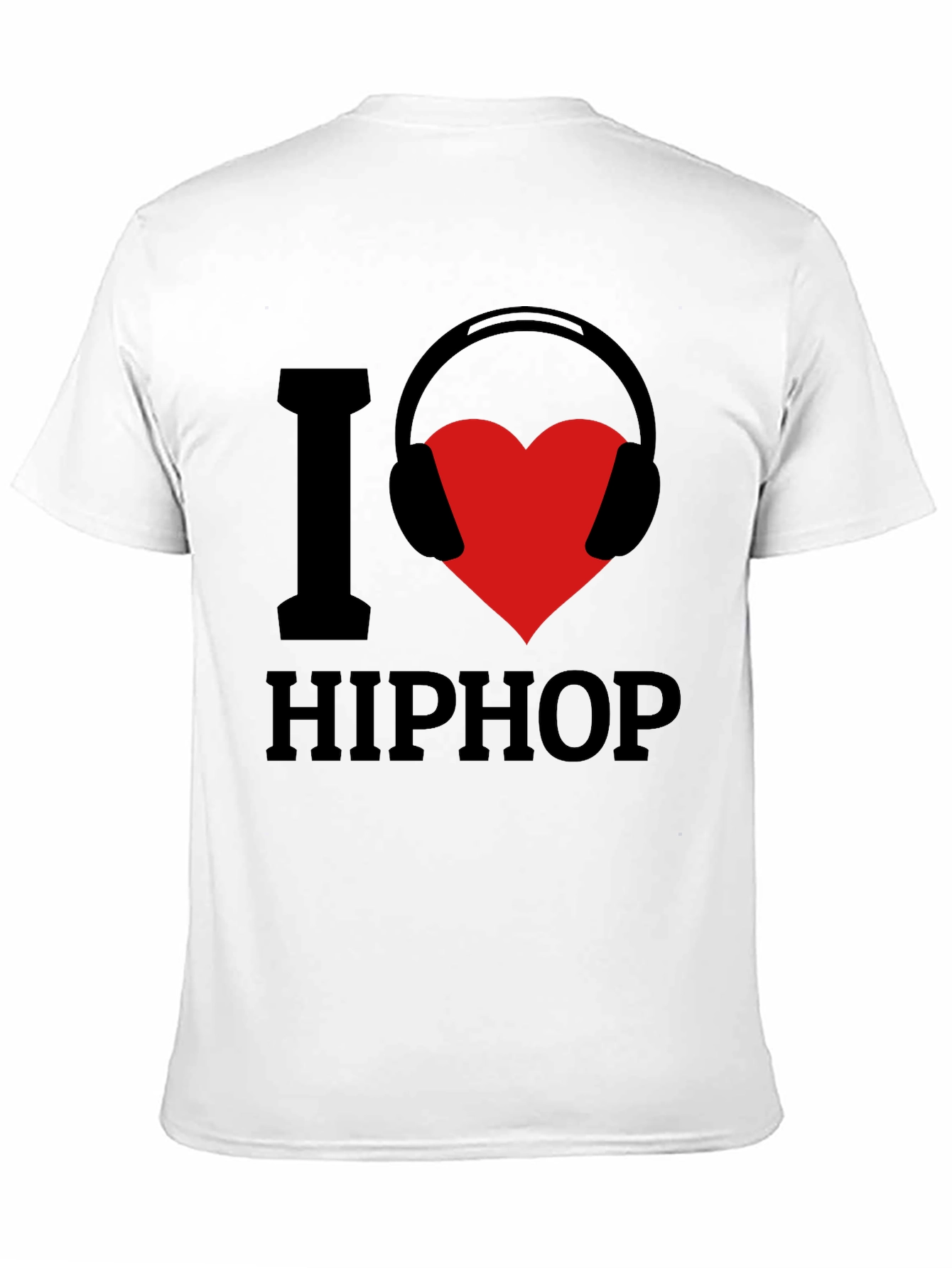 Black I Love Hip Hop Graphic T-Shirt view 11